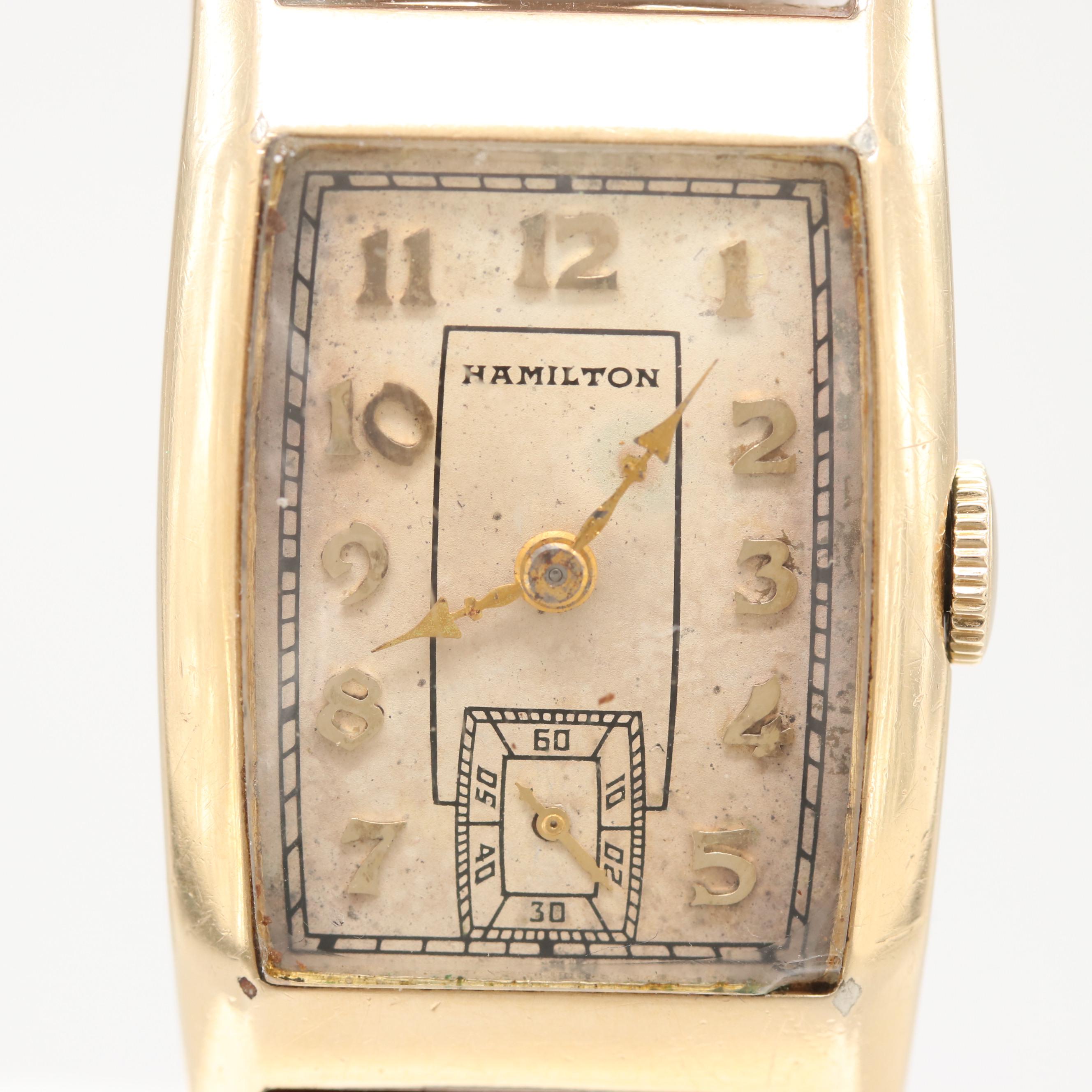 Circa 1936 Hamilton 14K Yellow Gold Filled Watch