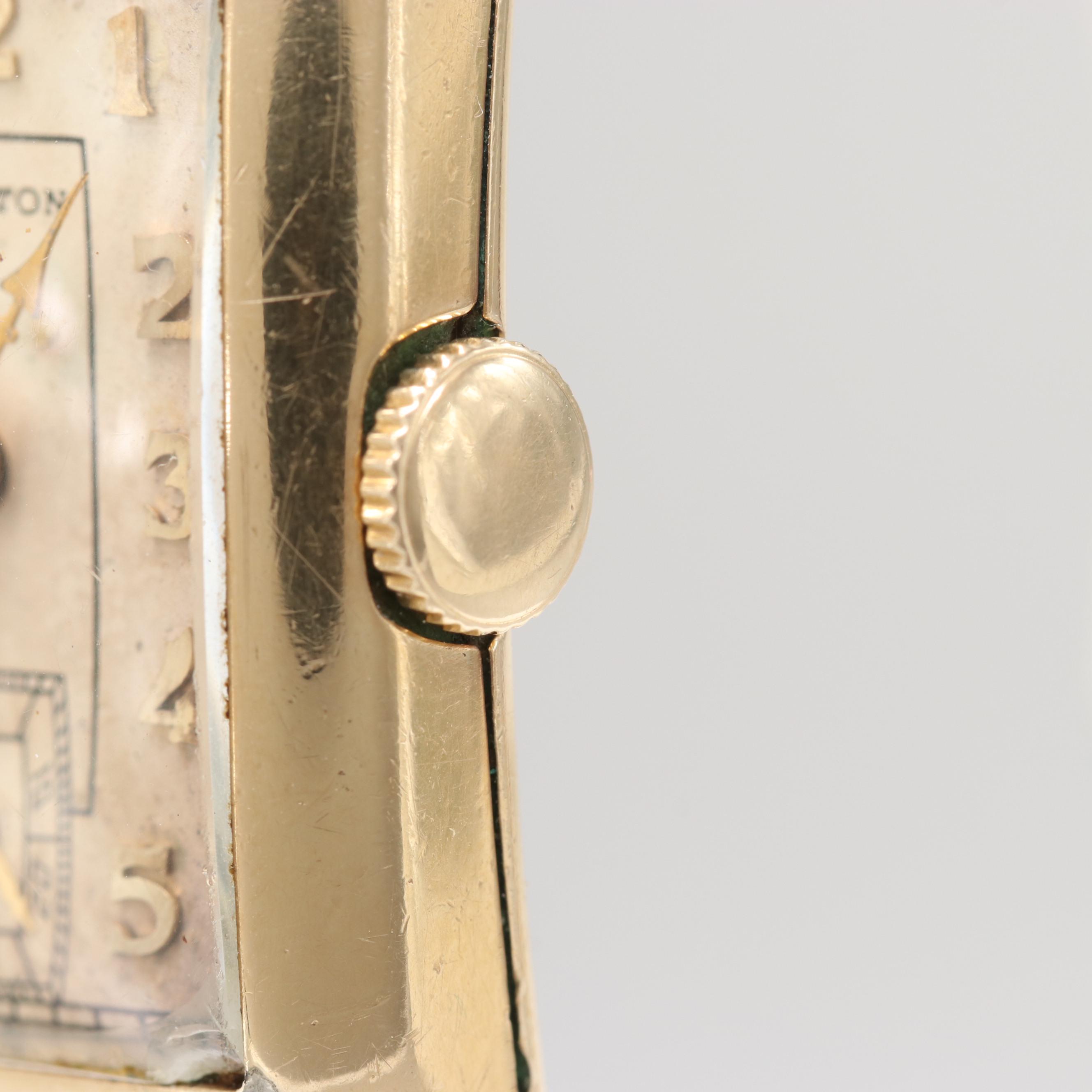 Circa 1936 Hamilton 14K Yellow Gold Filled Watch