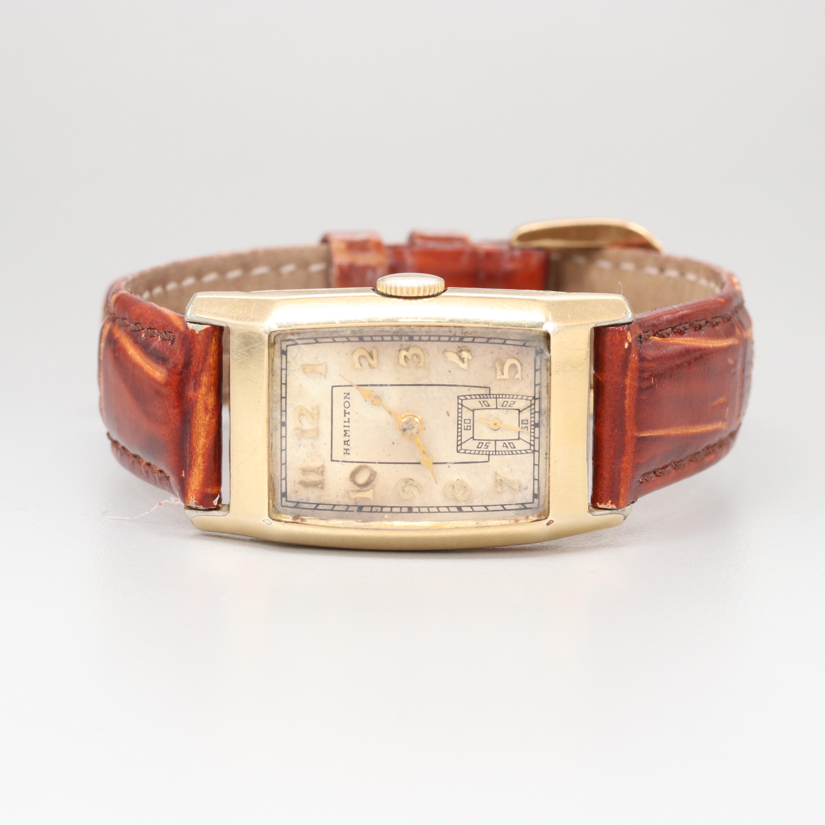 Circa 1936 Hamilton 14K Yellow Gold Filled Watch