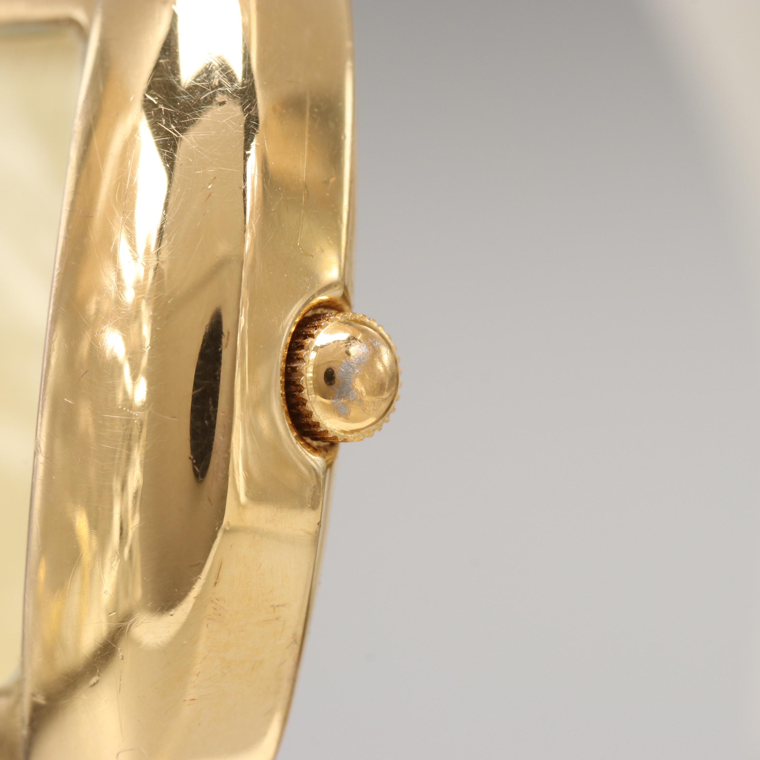 Peugeot Gold Tone Model 457 Quartz Watch