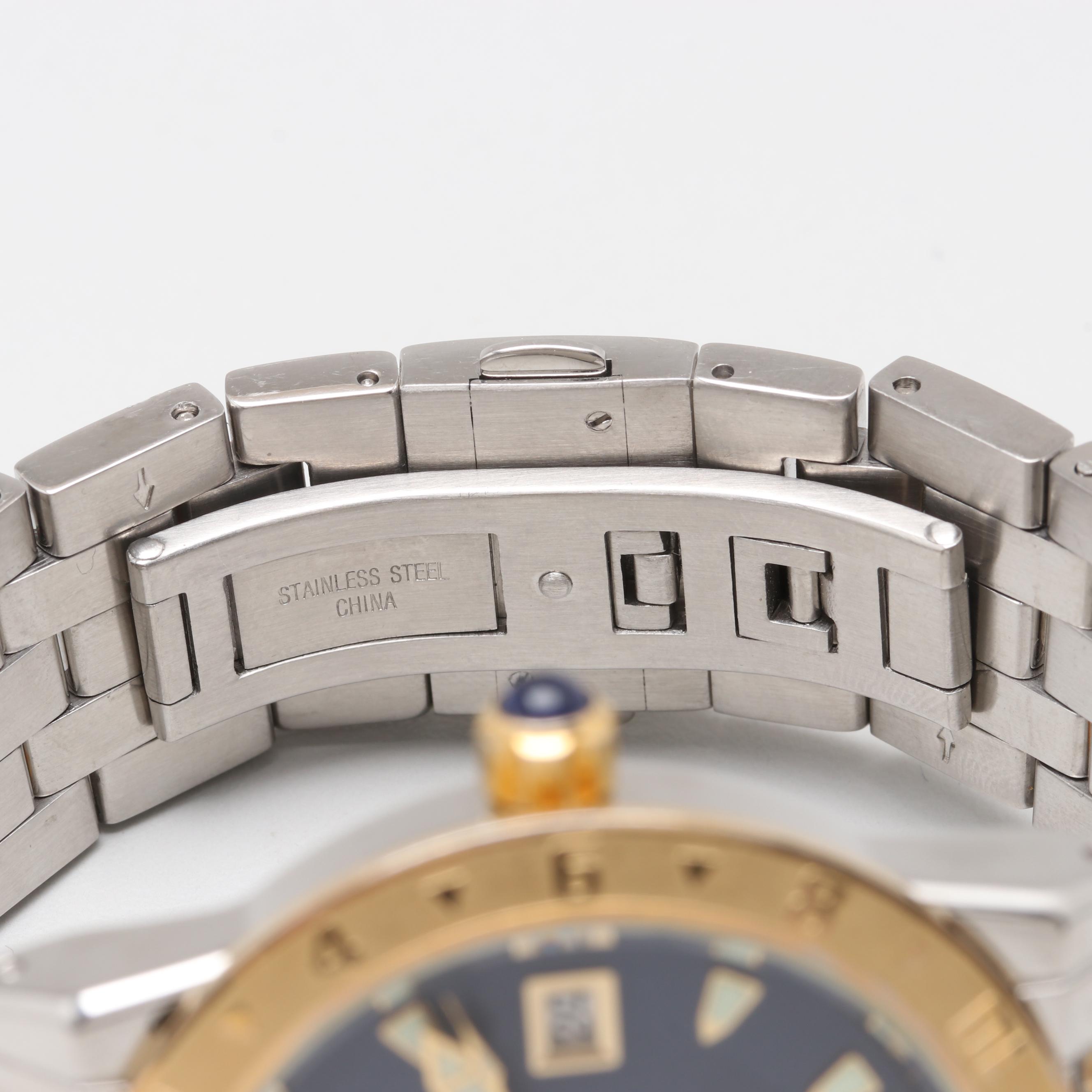 Gruen Model GSM007 Dual Time Two-Tone Watch