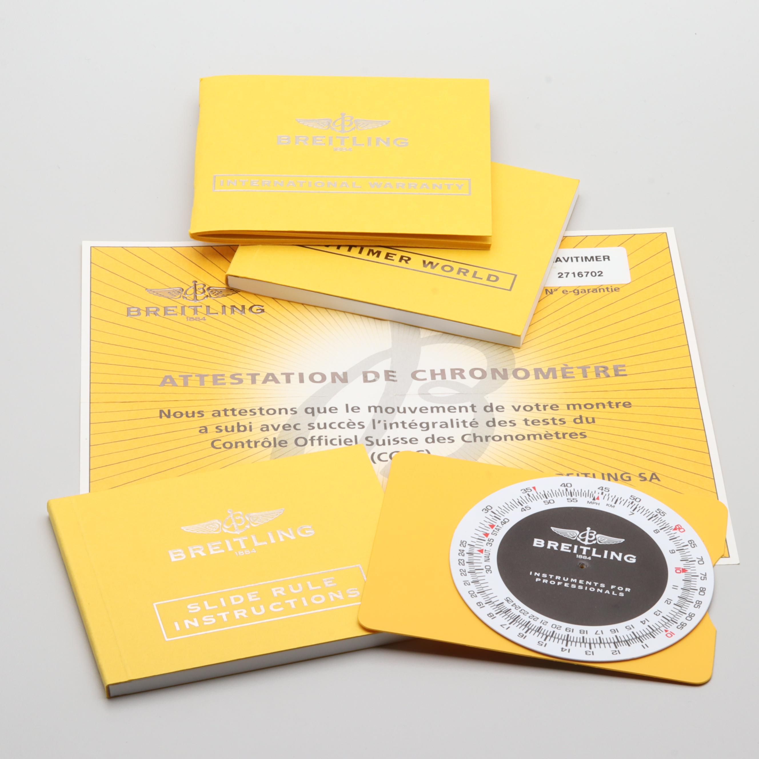 Breitling Navitimer World GMT Stainless Steel A24322 Automatic Watch