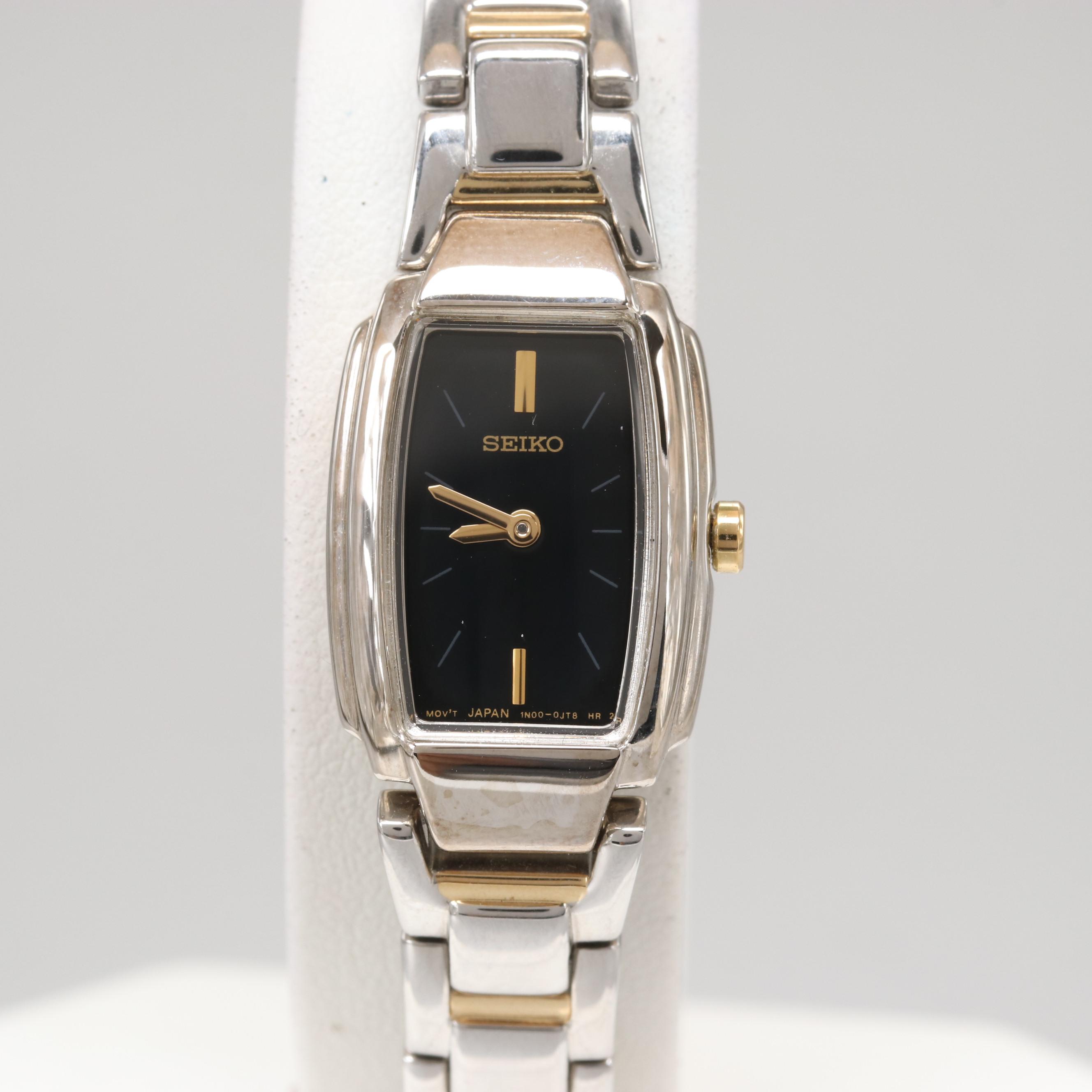 Seiko Black Dial Model SUJ631 Watch