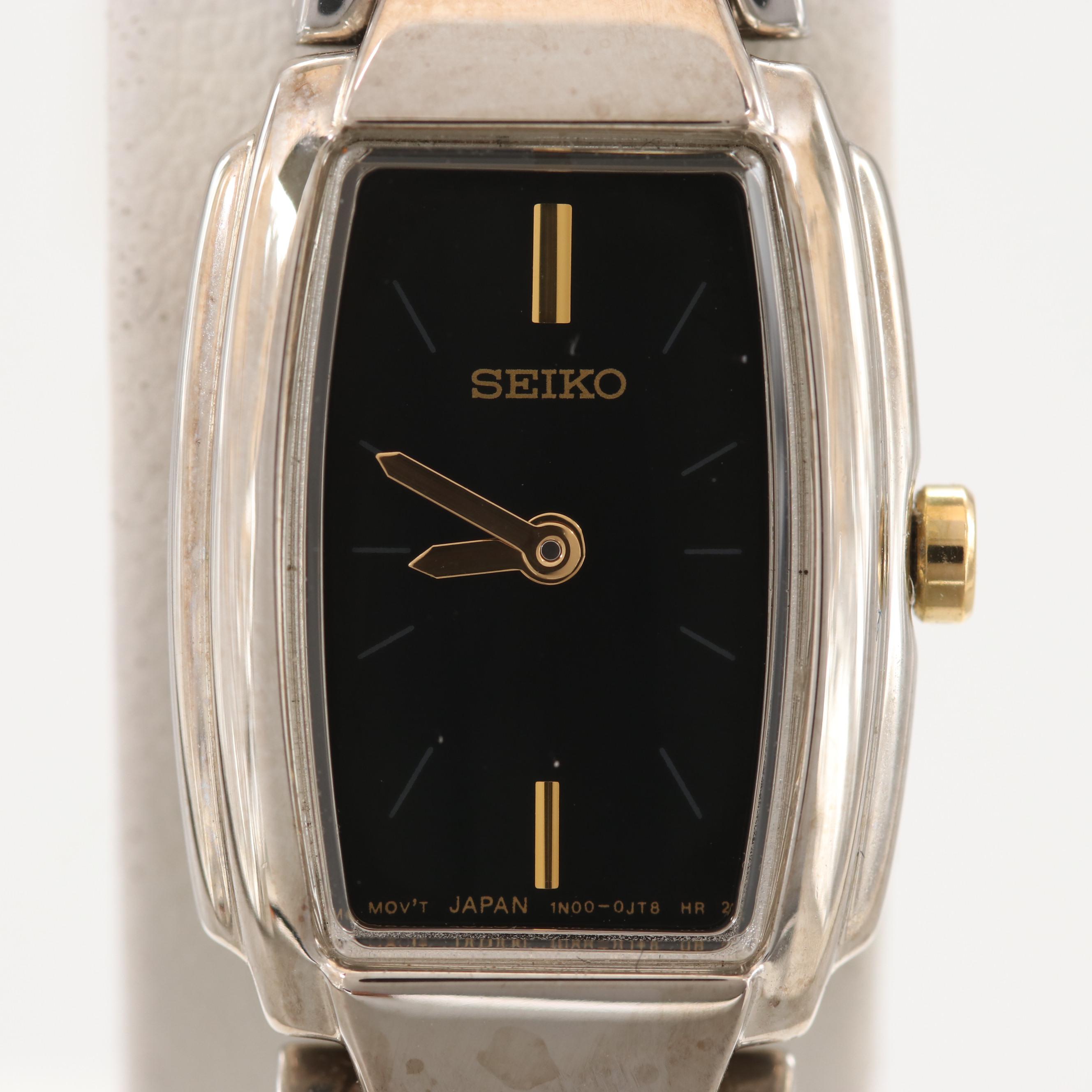 Seiko Black Dial Model SUJ631 Watch