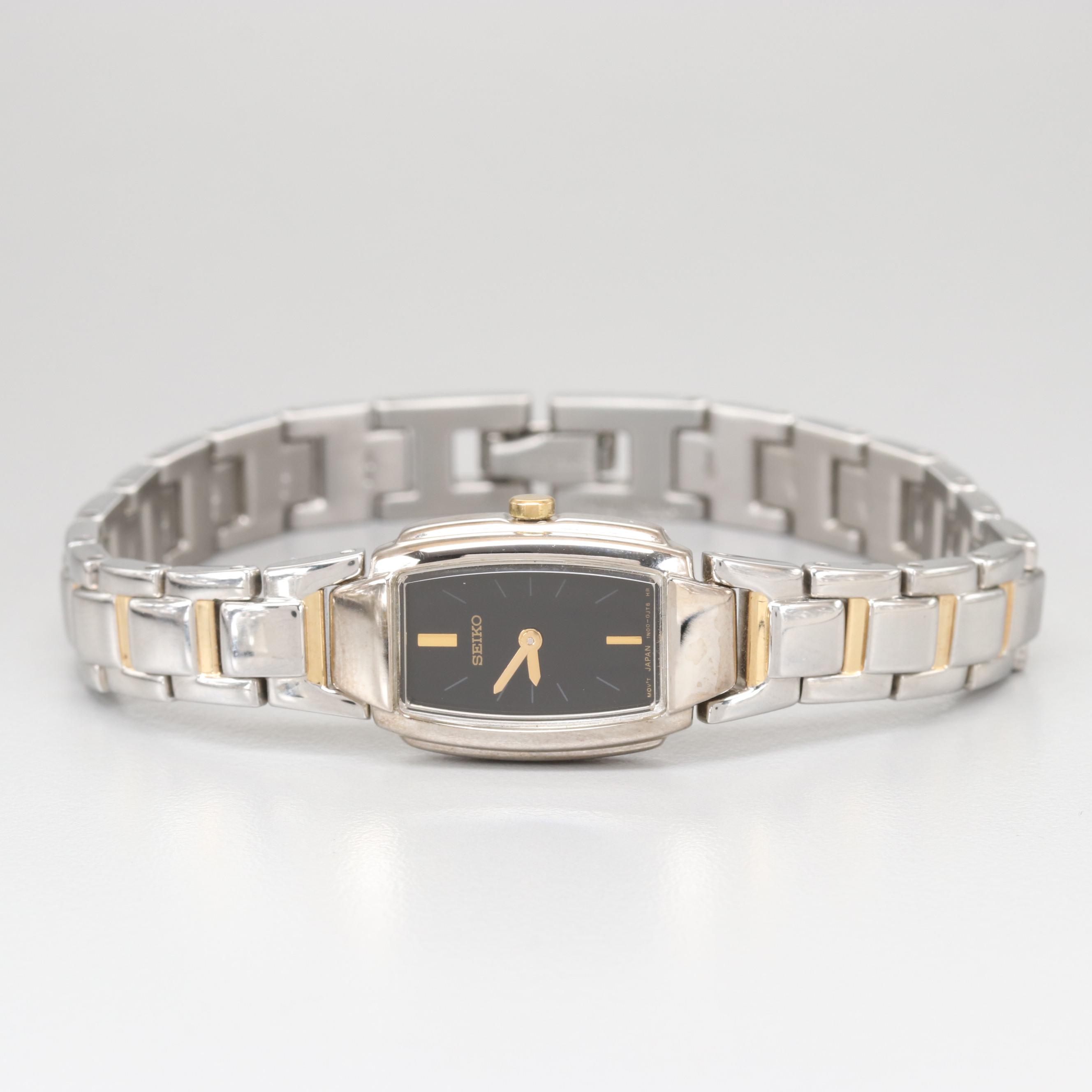 Seiko Black Dial Model SUJ631 Watch