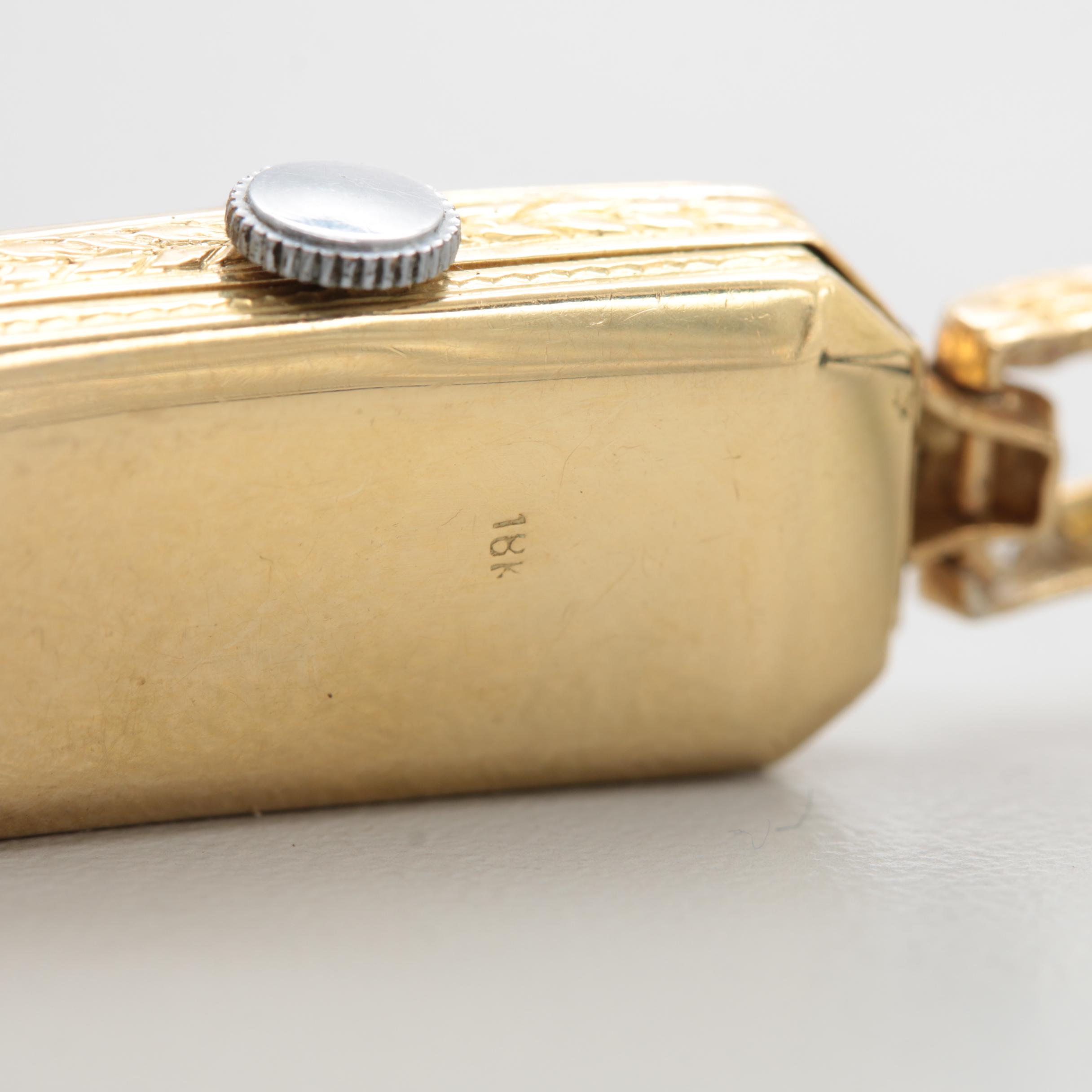 Ancora Diwen 18K Gold and Platinum Sapphire and Diamond Watch