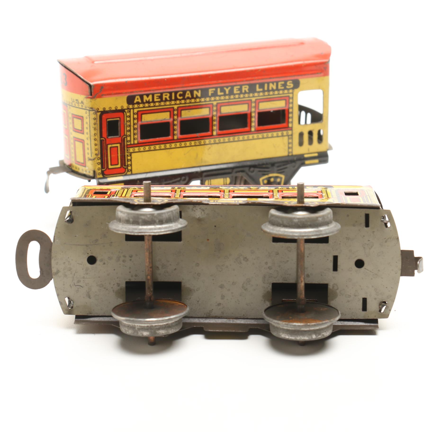 Vintage O Gauge Trains Including Tin Litho