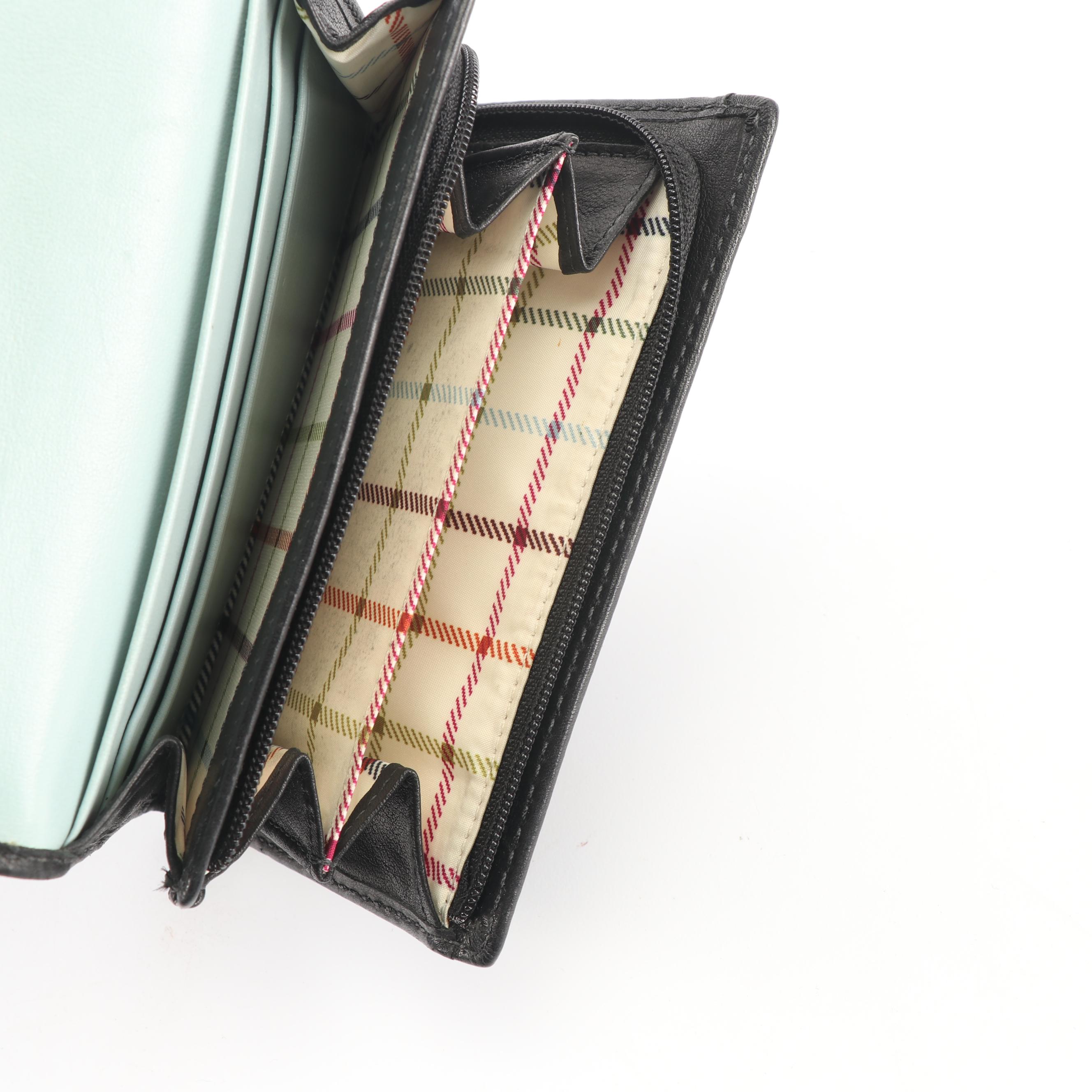 Coach Hampton Signature Black Canvas and Leather Carryall Handbag and Wallet