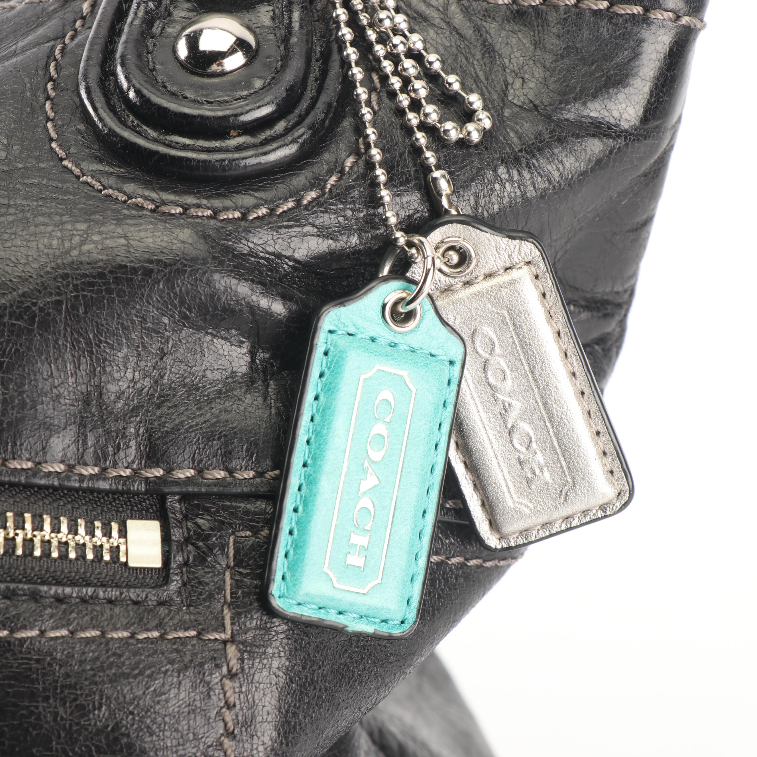 Coach Camelia Black Leather Handbag