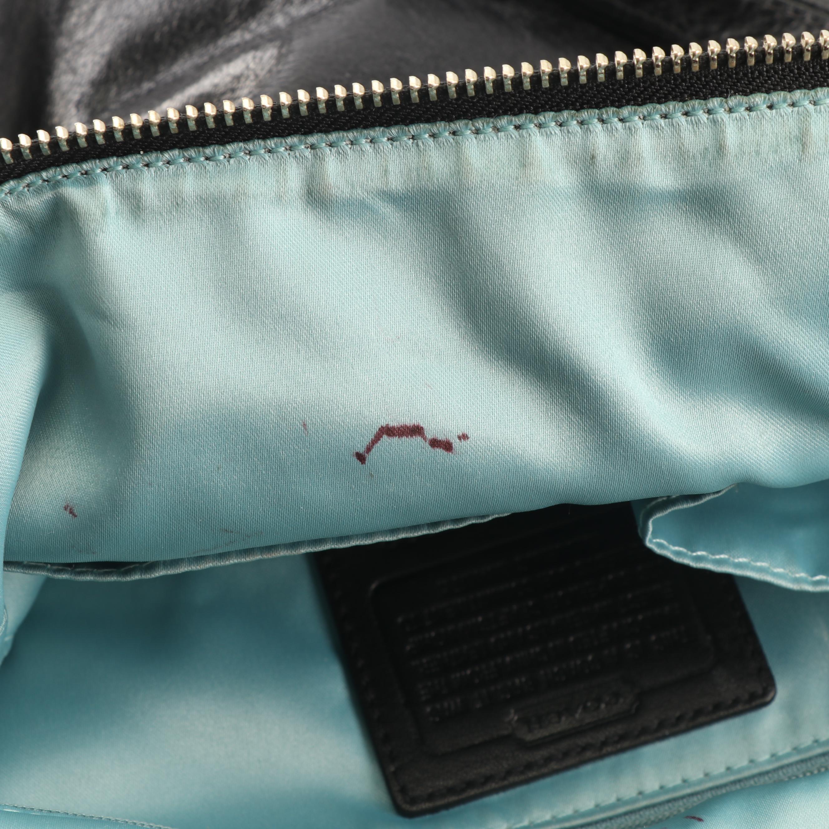 Coach Camelia Black Leather Handbag