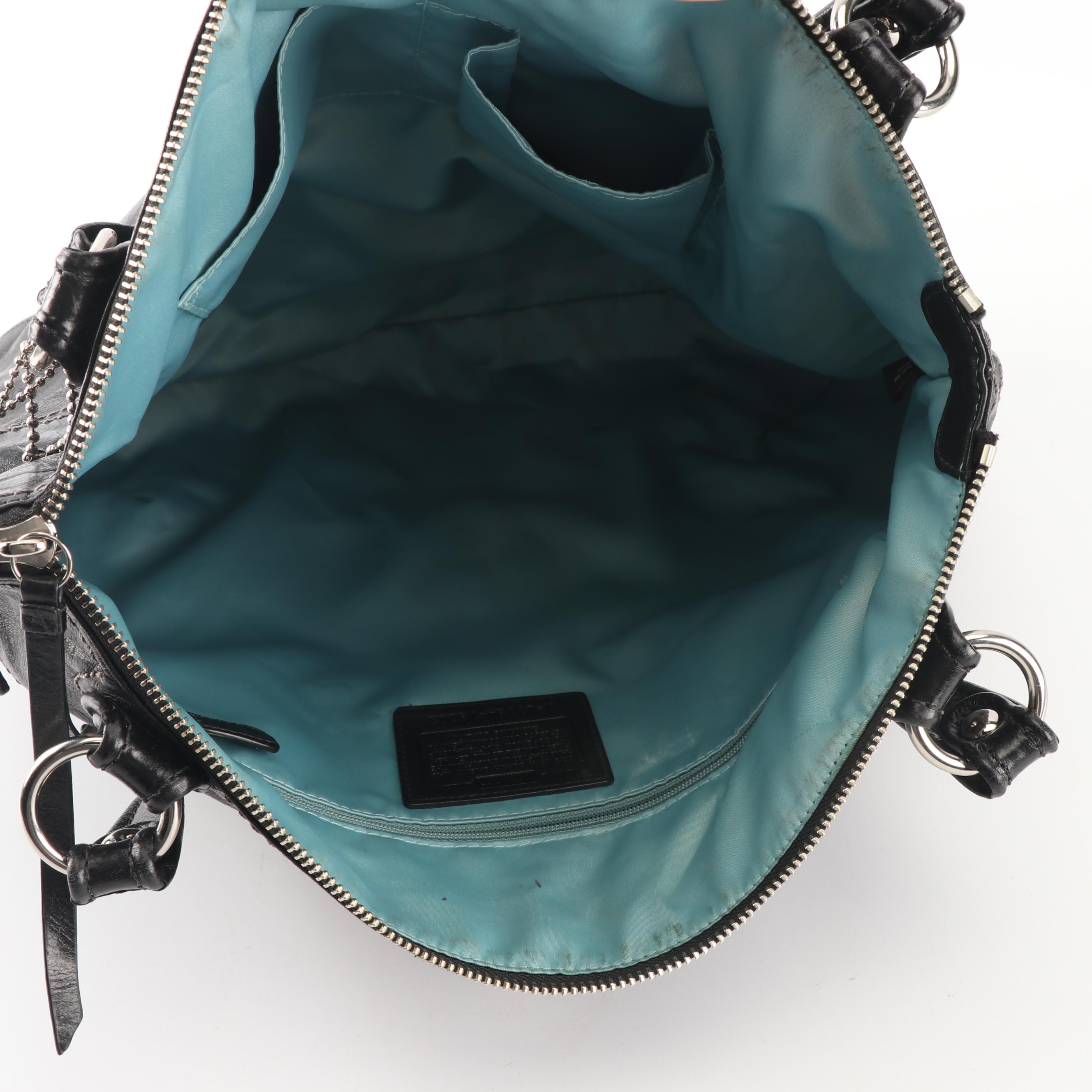 Coach Camelia Black Leather Handbag