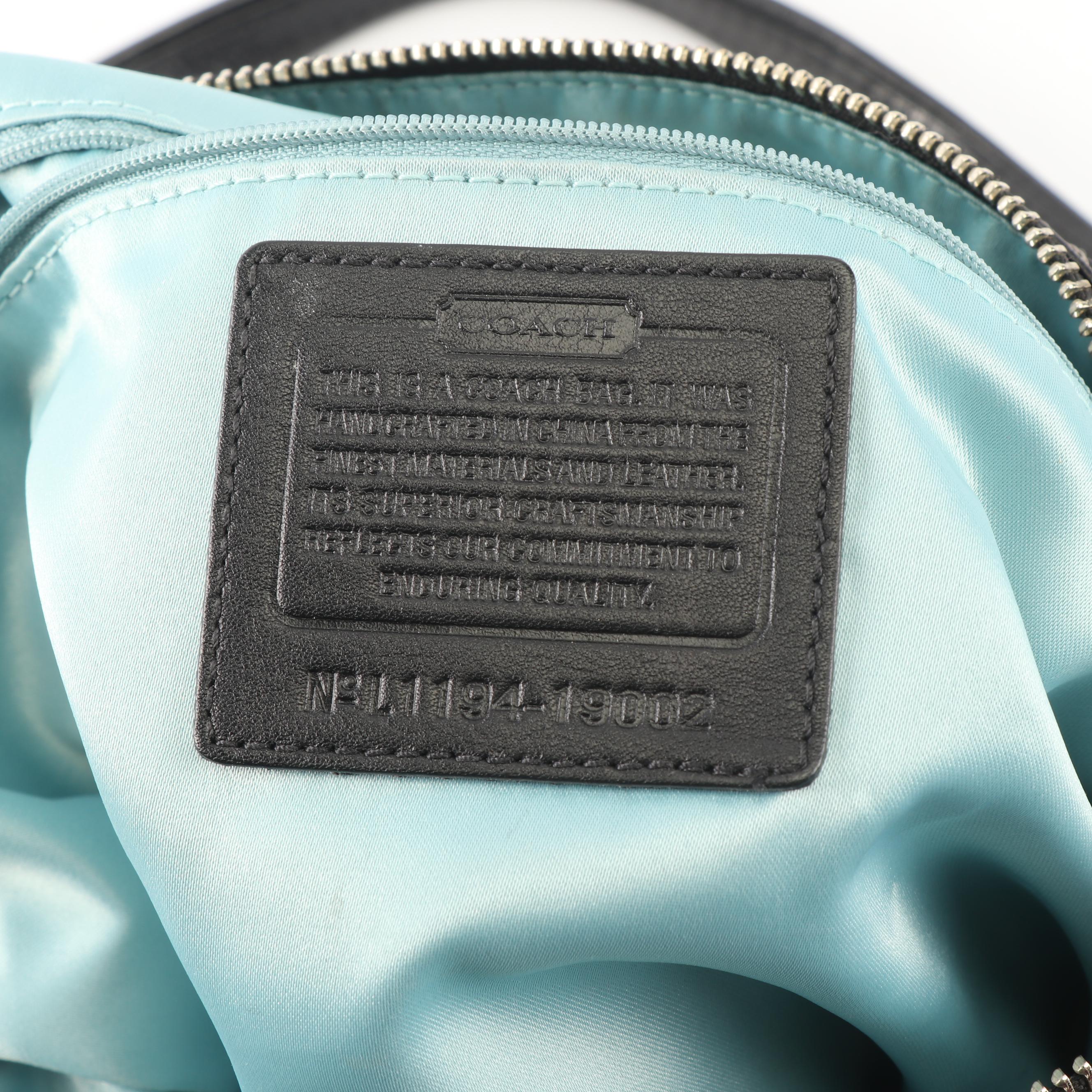 Coach Camelia Black Leather Handbag