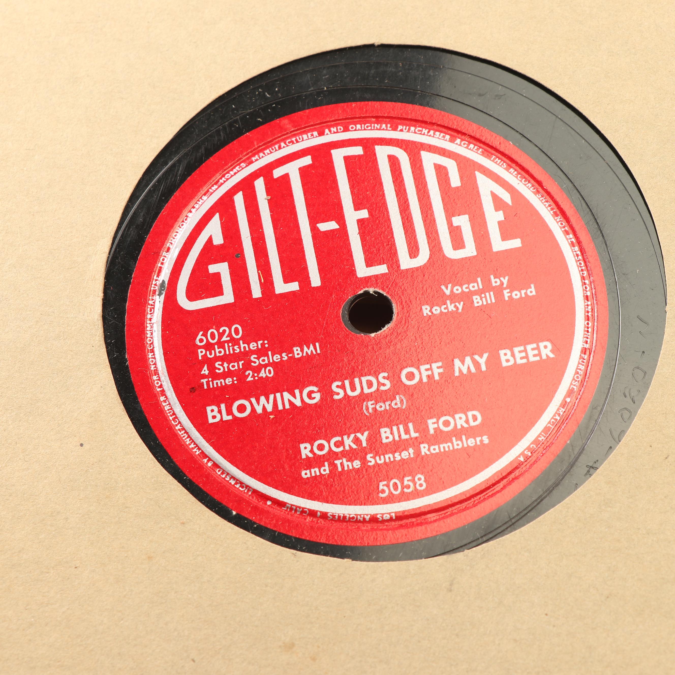 Bessie Smith, Billy Holiday and Other Big Band, Country and Jazz 78 RPM Records