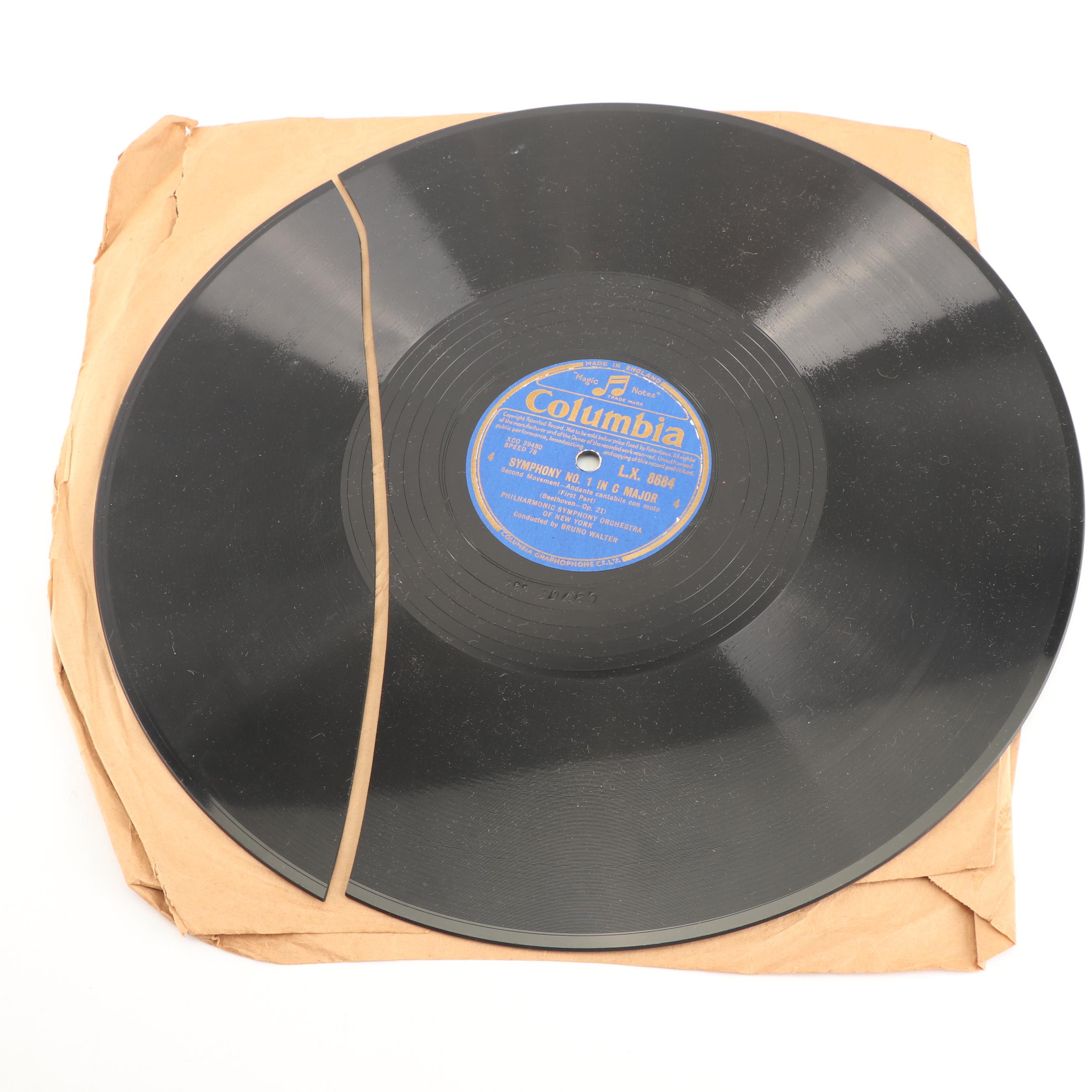 Bessie Smith, Billy Holiday and Other Big Band, Country and Jazz 78 RPM Records
