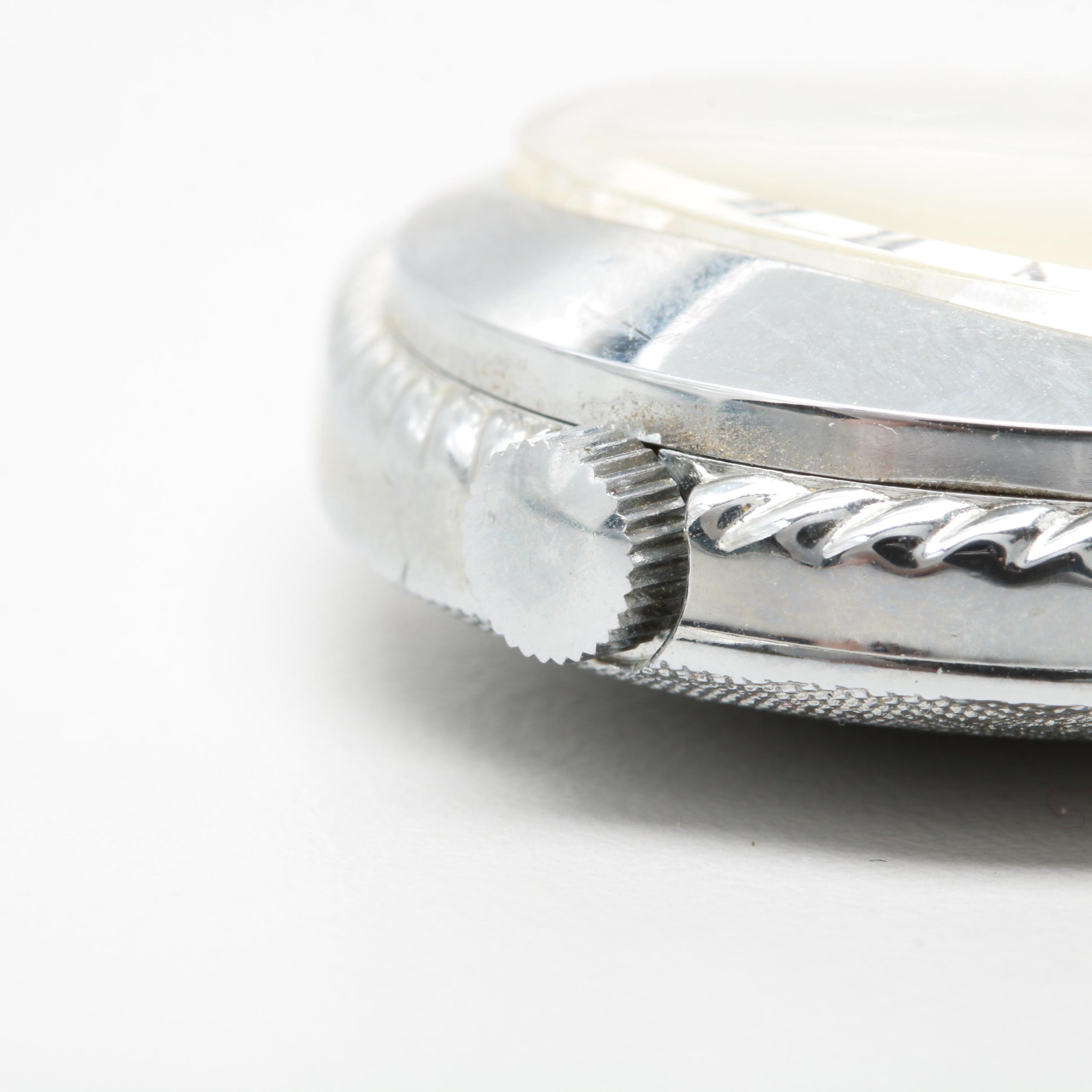 Woldman Silver Tone Pendant Watch