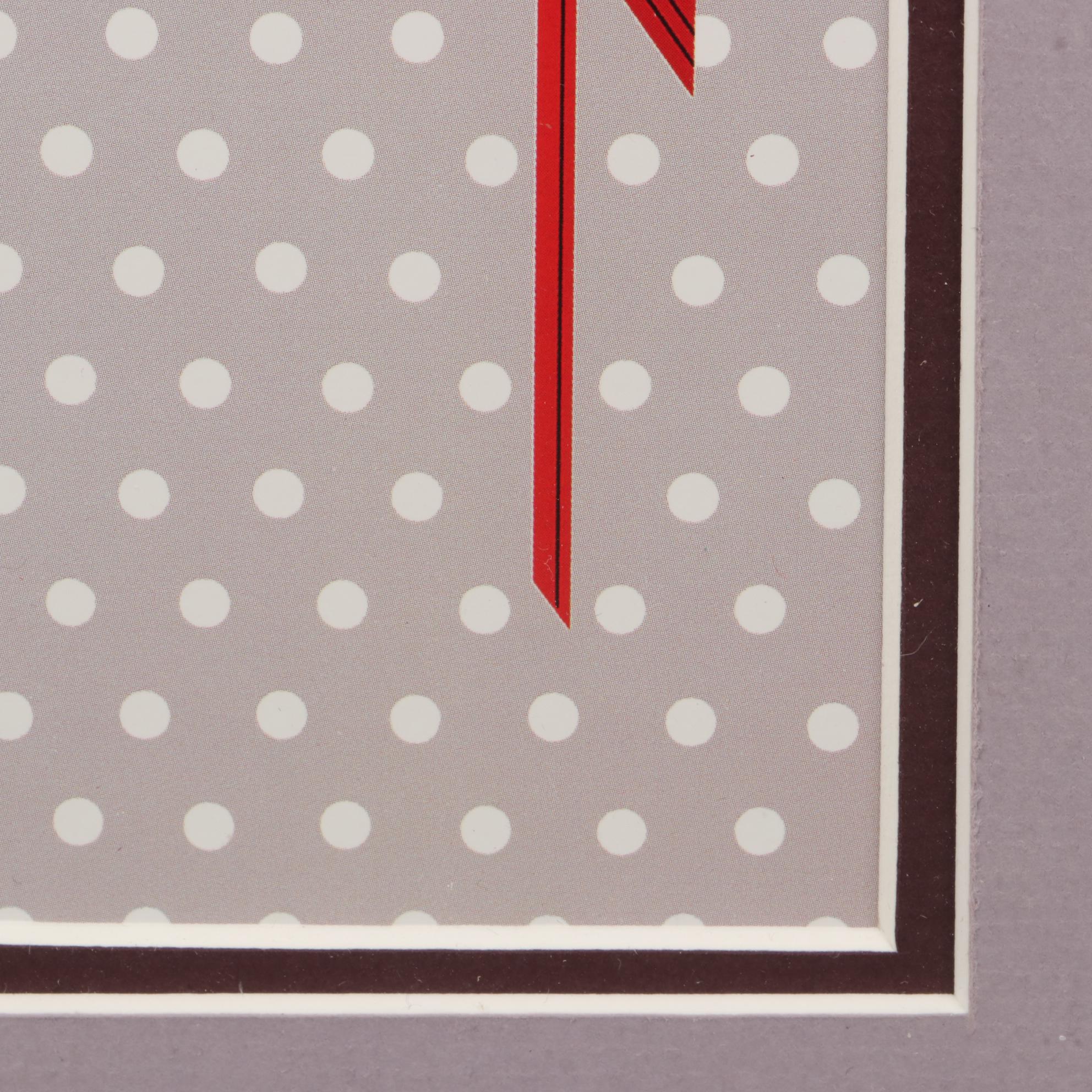 Charley Harper Offset Lithograph "Cool Cardinal"