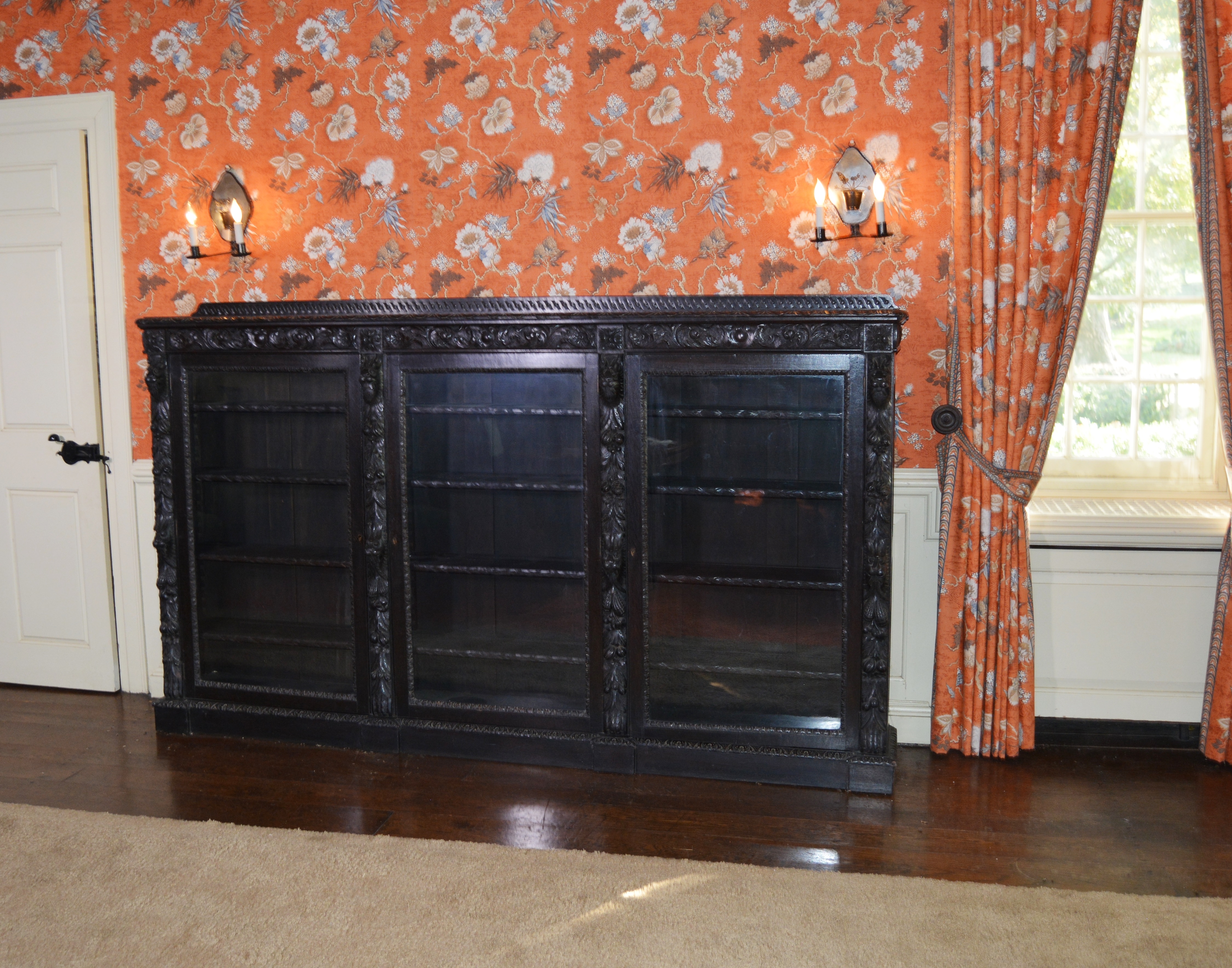 Renaissance Revival Oak Library Bookcase, Late 19th/Early 20th Century