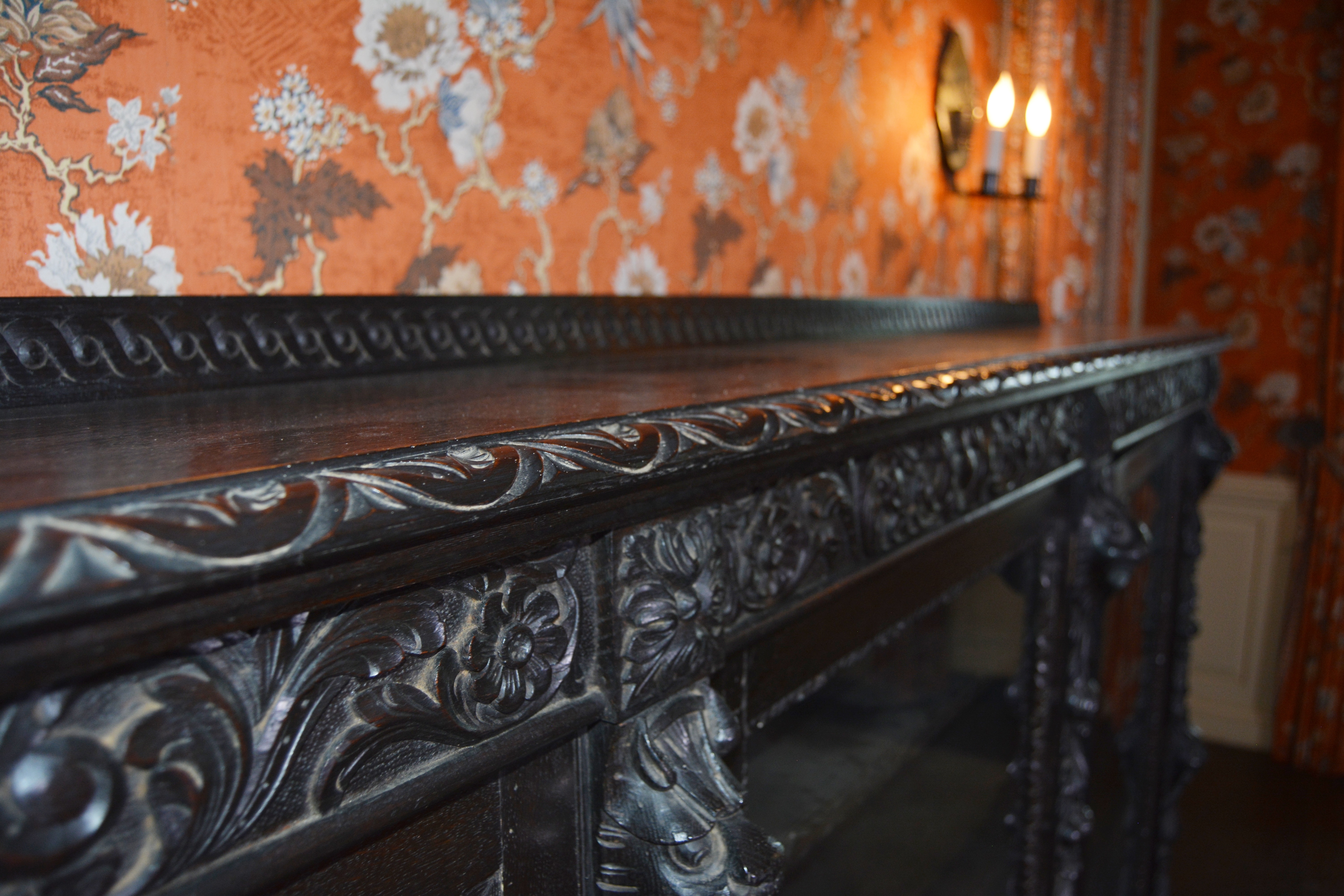 Renaissance Revival Oak Library Bookcase, Late 19th/Early 20th Century