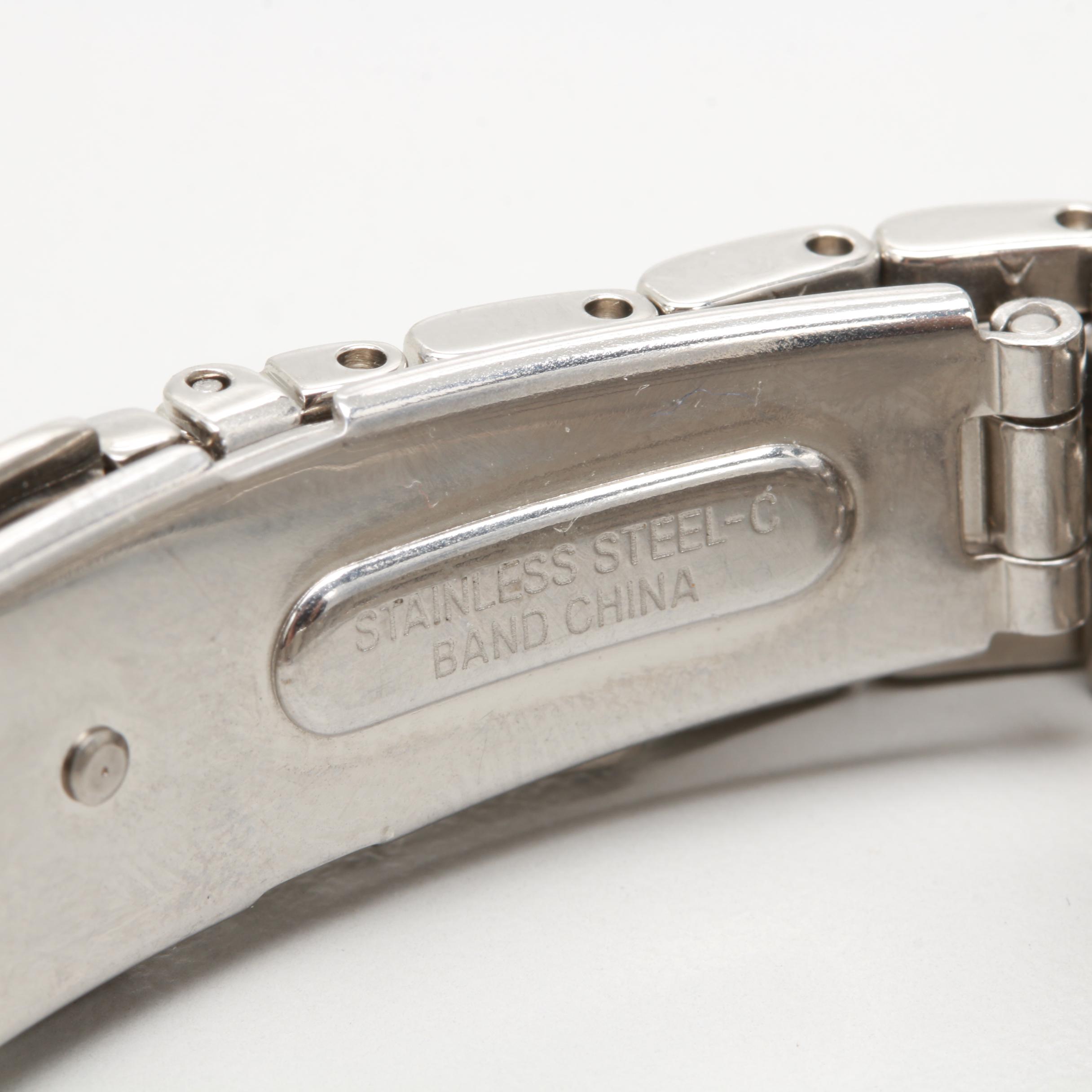 Seiko "Le Grand Sport" Stainless Steel Diamond and Mother of Pearl Watch