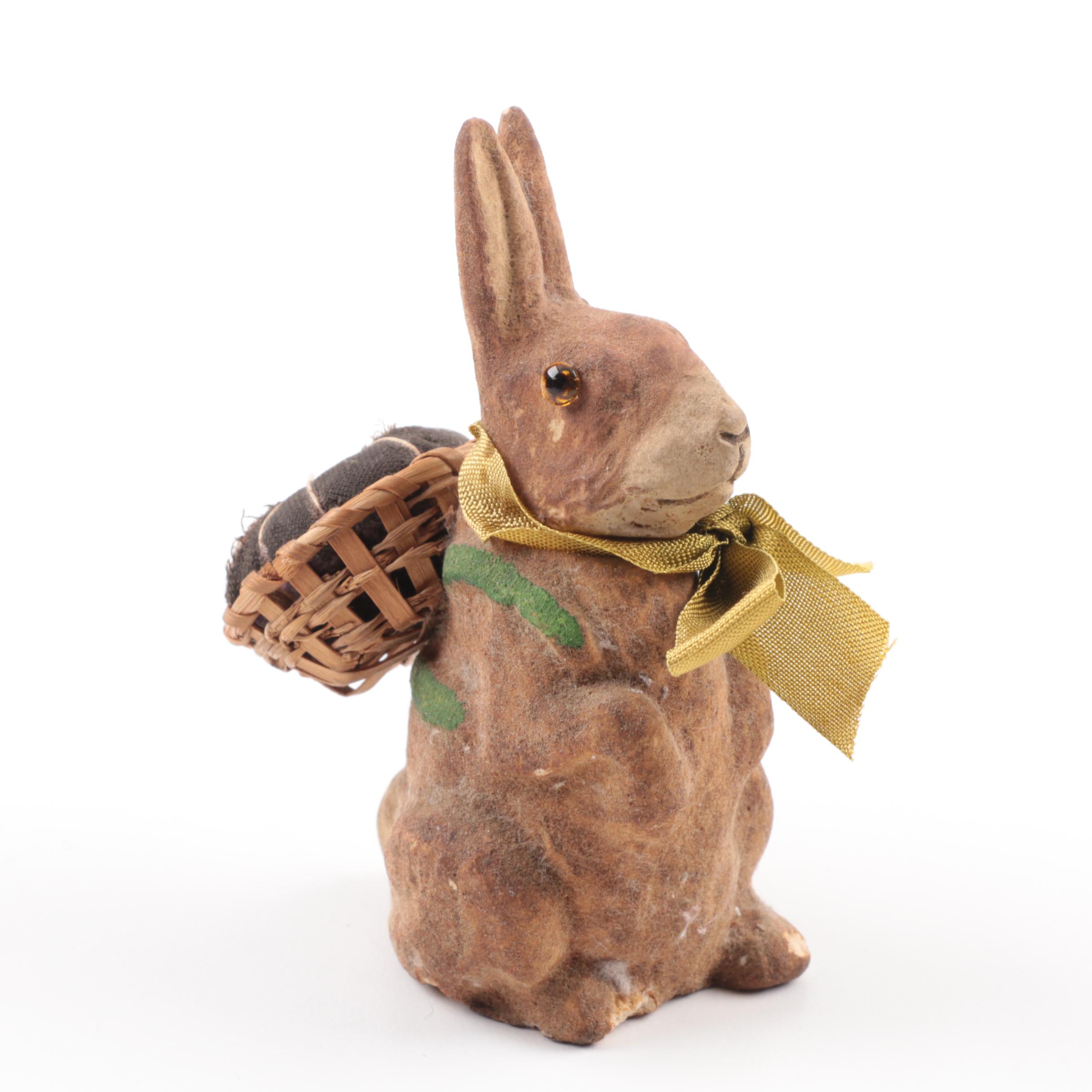 Papier-Mâché Easter Rabbit Figurines