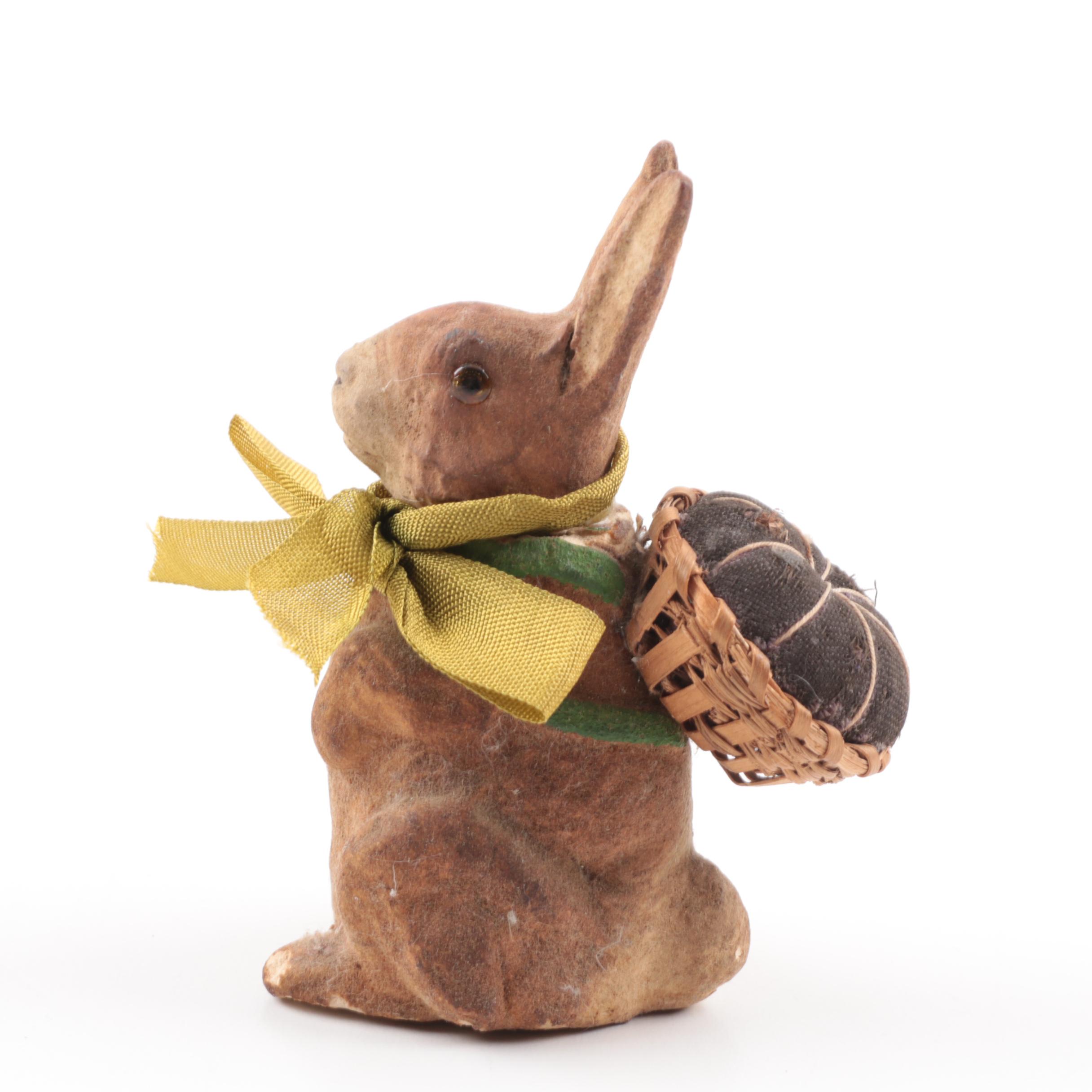 Papier-Mâché Easter Rabbit Figurines