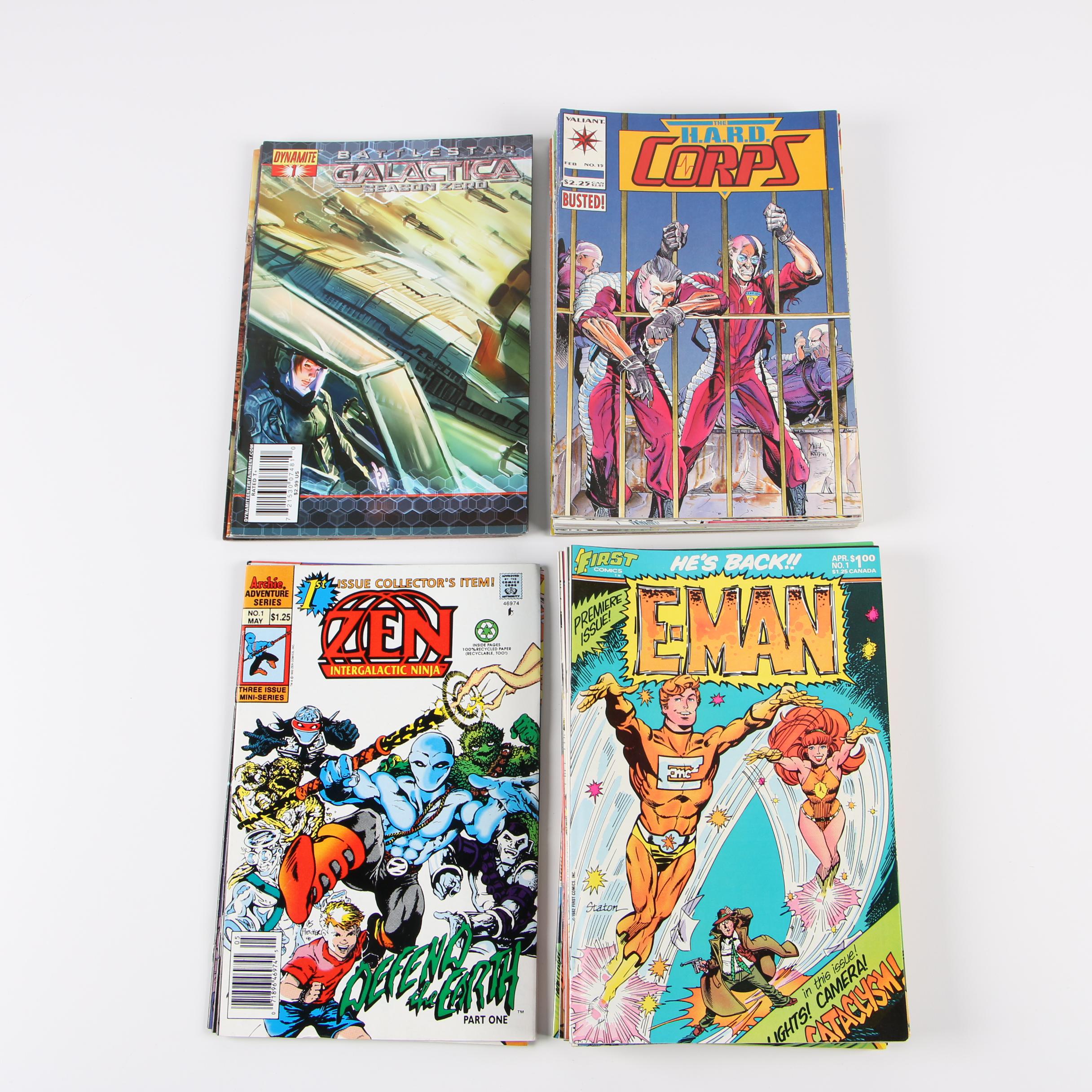 Modern Age Comic Books featuring "Battlestar Galactica Season Zero"