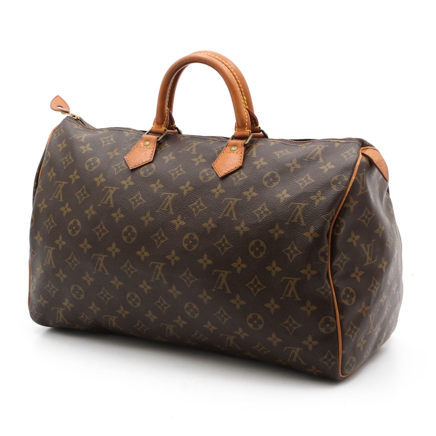 Louis Vuitton of Paris Speedy 40 Monogram Handbag