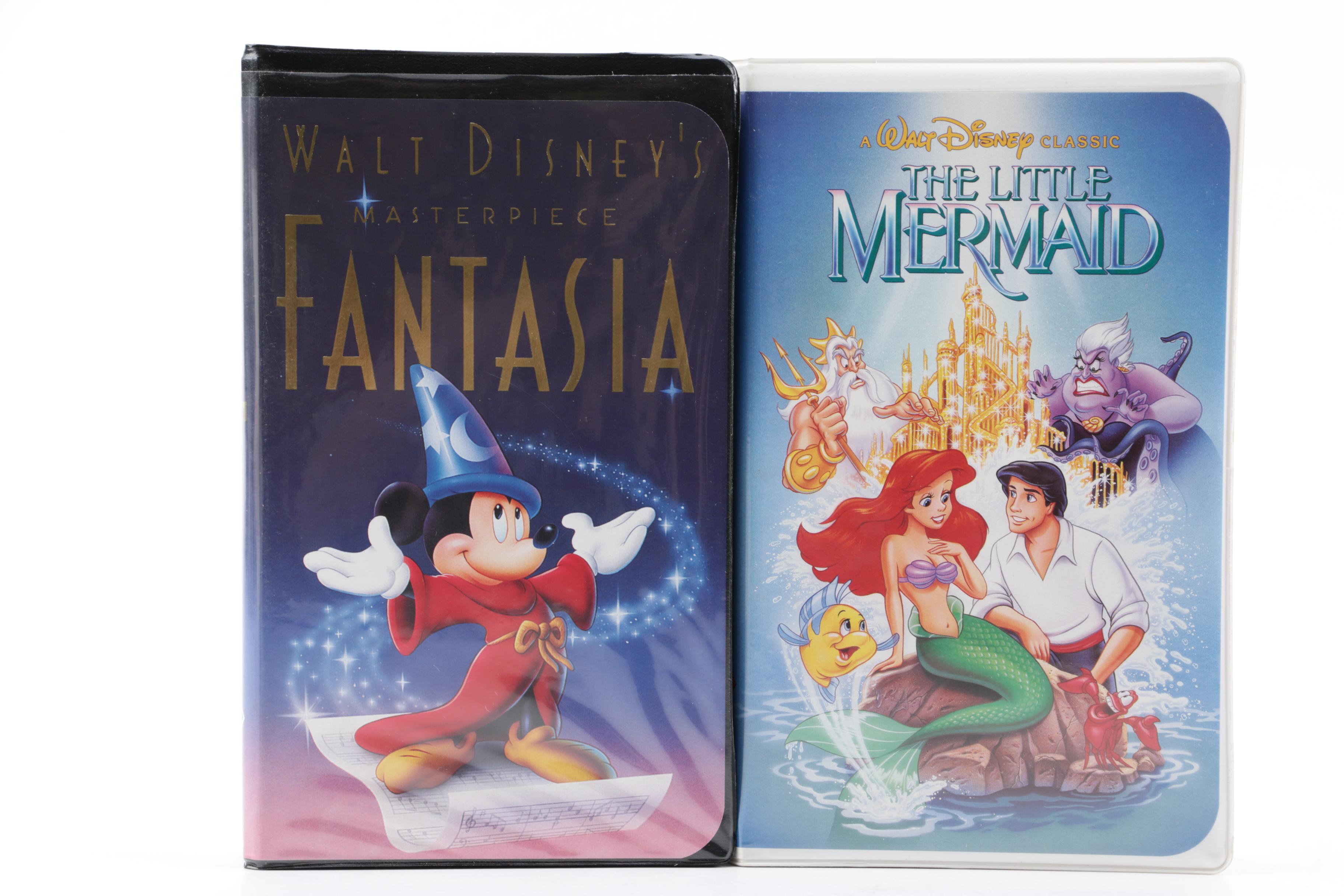 Disney VHS Tapes Including Fantasia