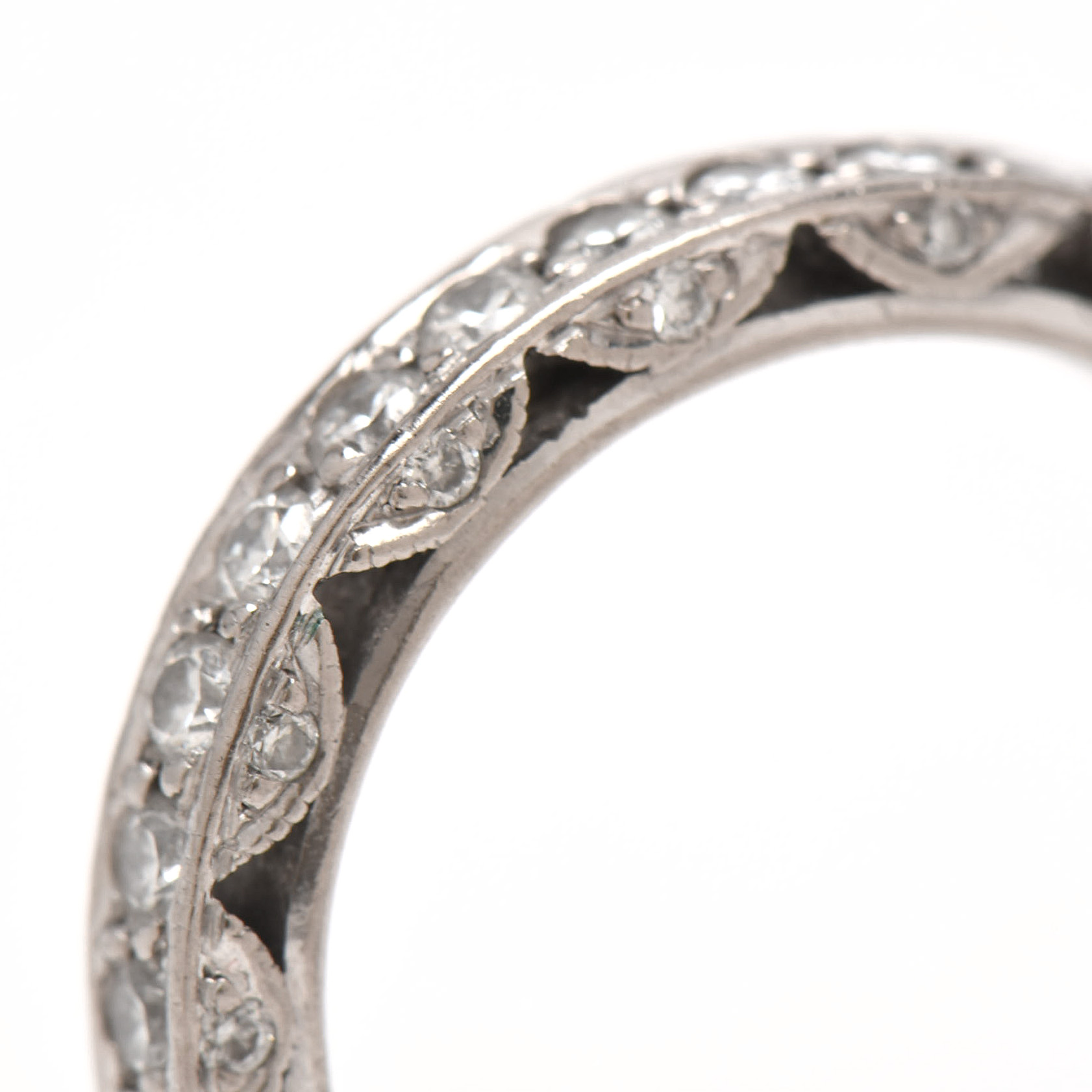 Tacori 18K White Gold and 0.8 CTW Diamond Crescent Eternity Band