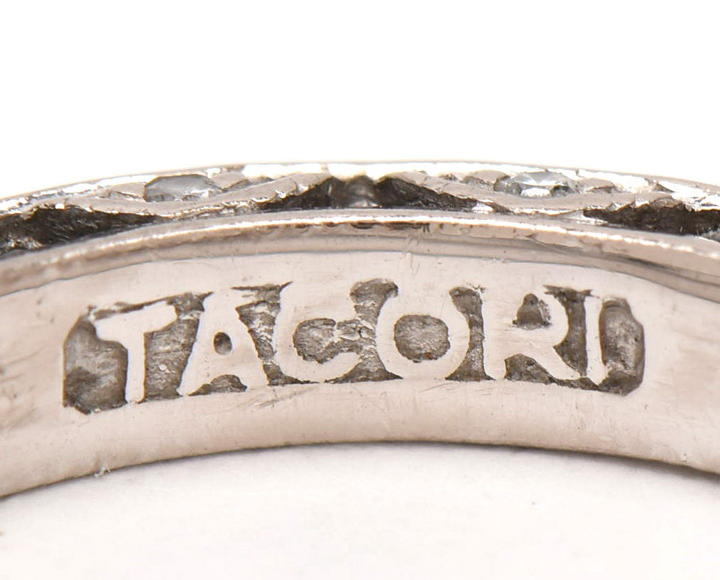 Tacori 18K White Gold and 0.8 CTW Diamond Crescent Eternity Band