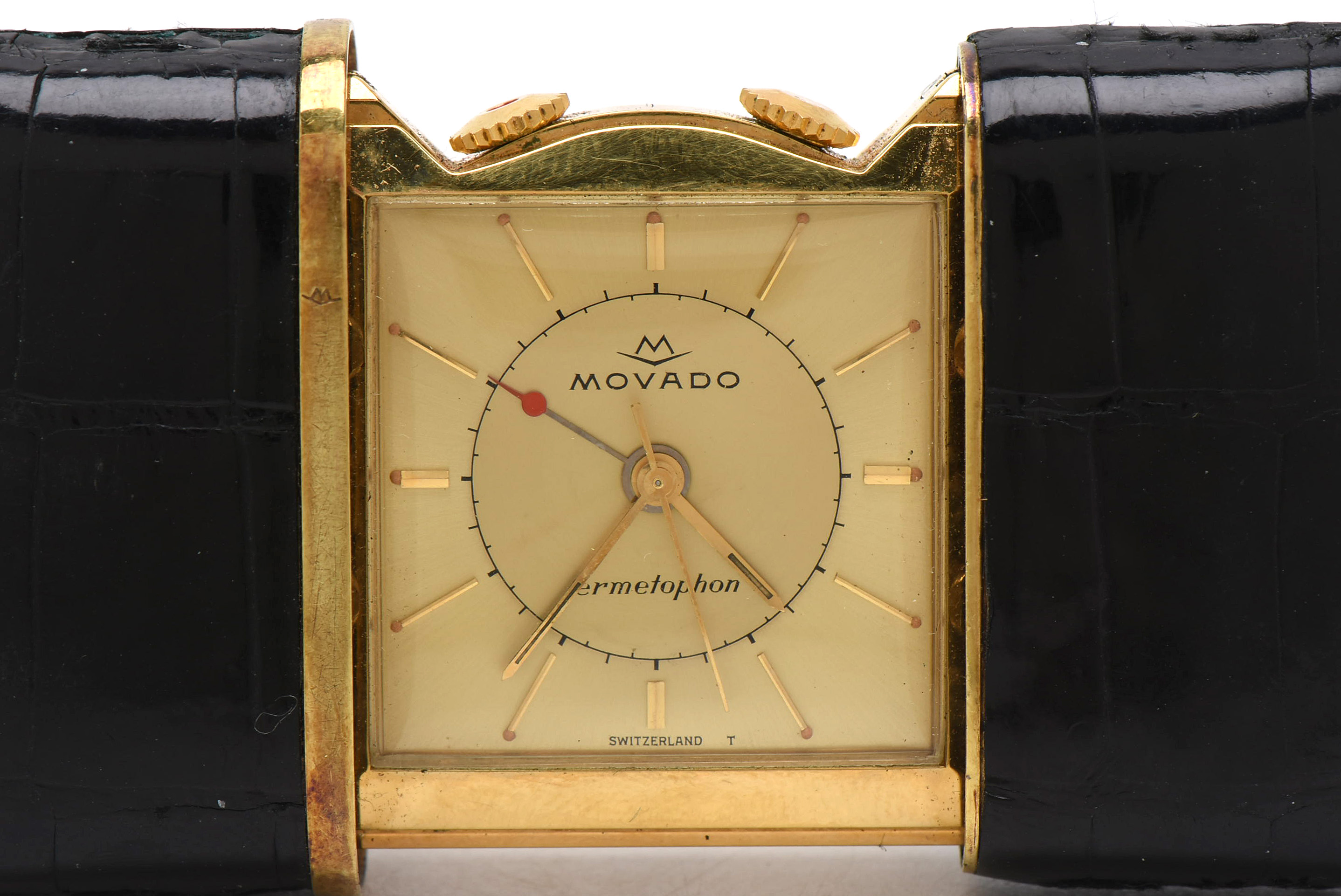 Movado Ermetophon Purse Watch With Alarm