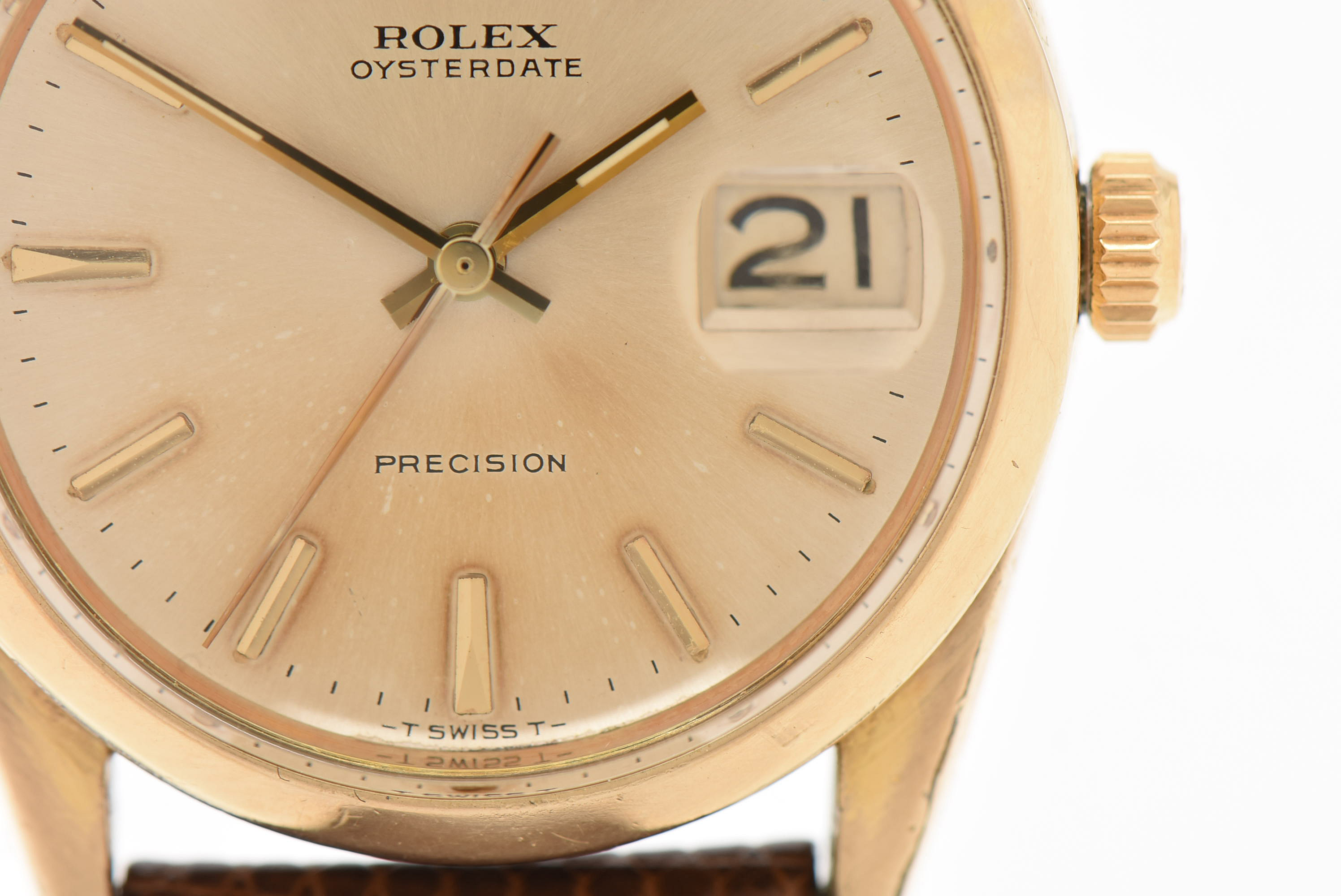 Circa 1961 Rolex Gold Tone Oysterdate Watch