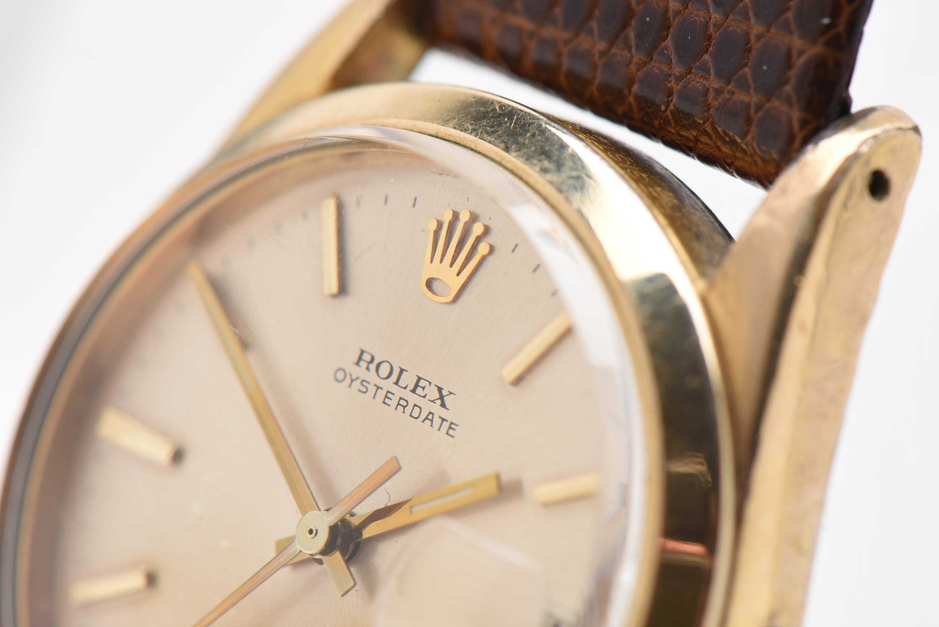 Circa 1961 Rolex Gold Tone Oysterdate Watch