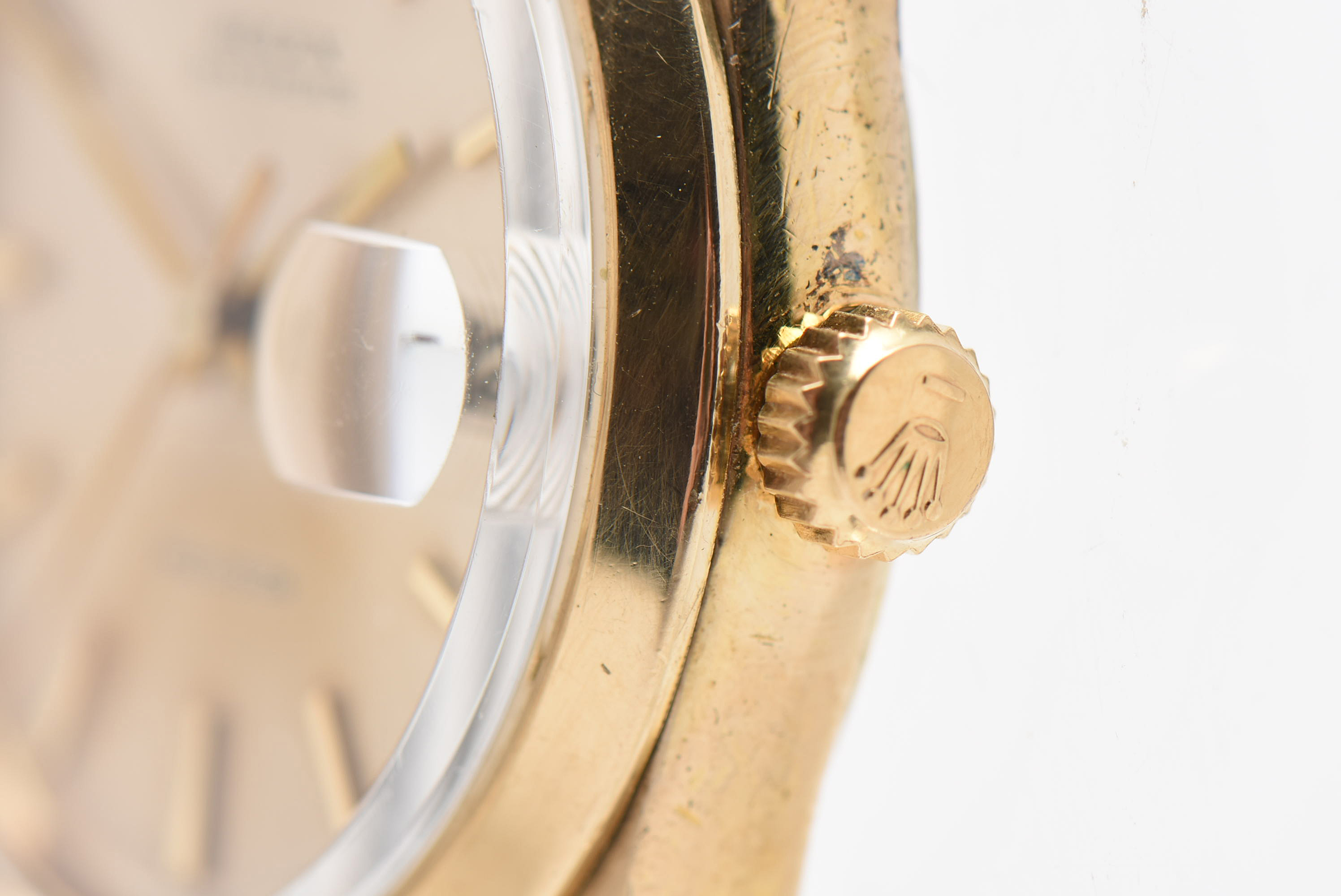 Circa 1961 Rolex Gold Tone Oysterdate Watch
