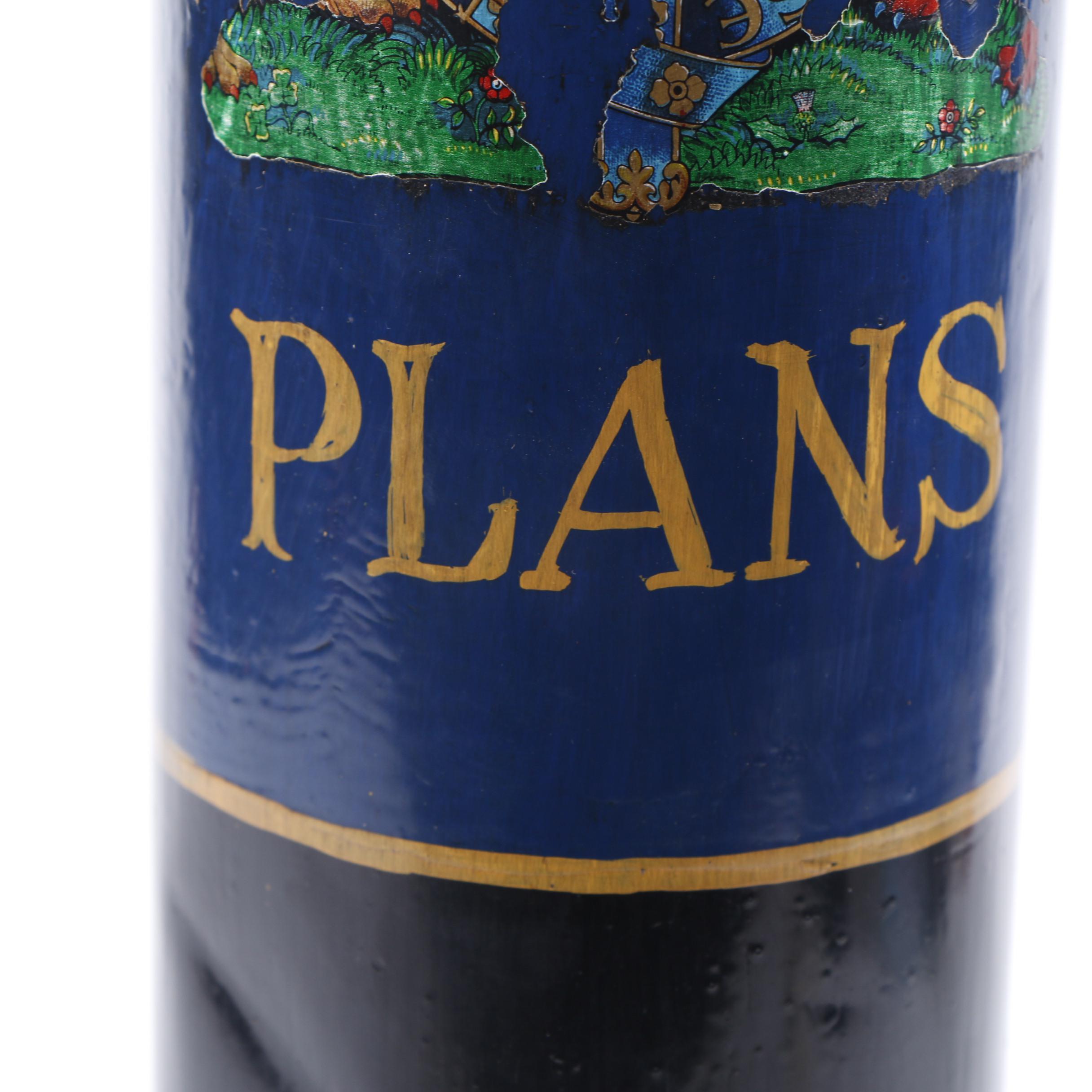 Hand-Painted "City Plans" Document Carrying Tube