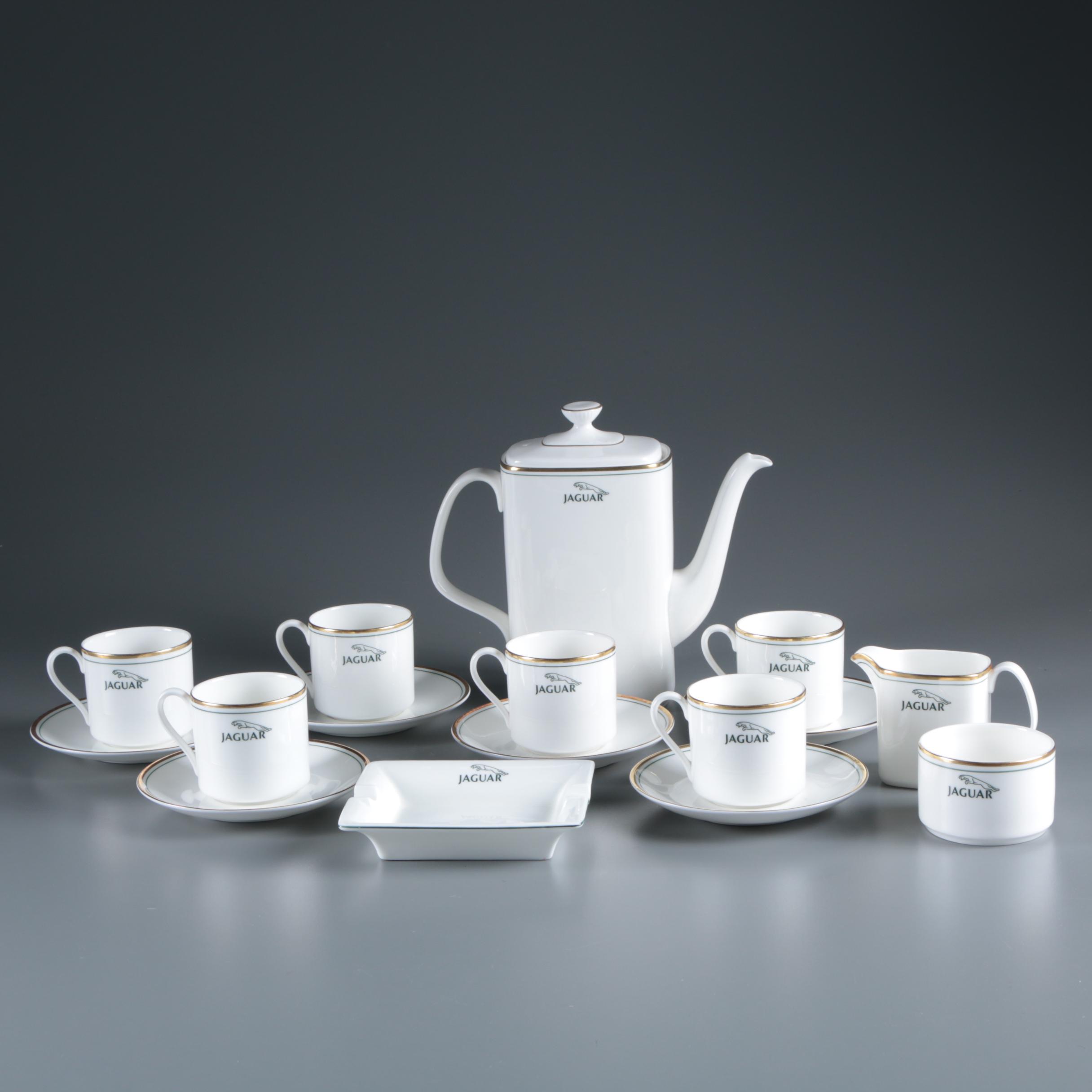 Royal Doulton Jaguar Branded Bone China Coffee Service