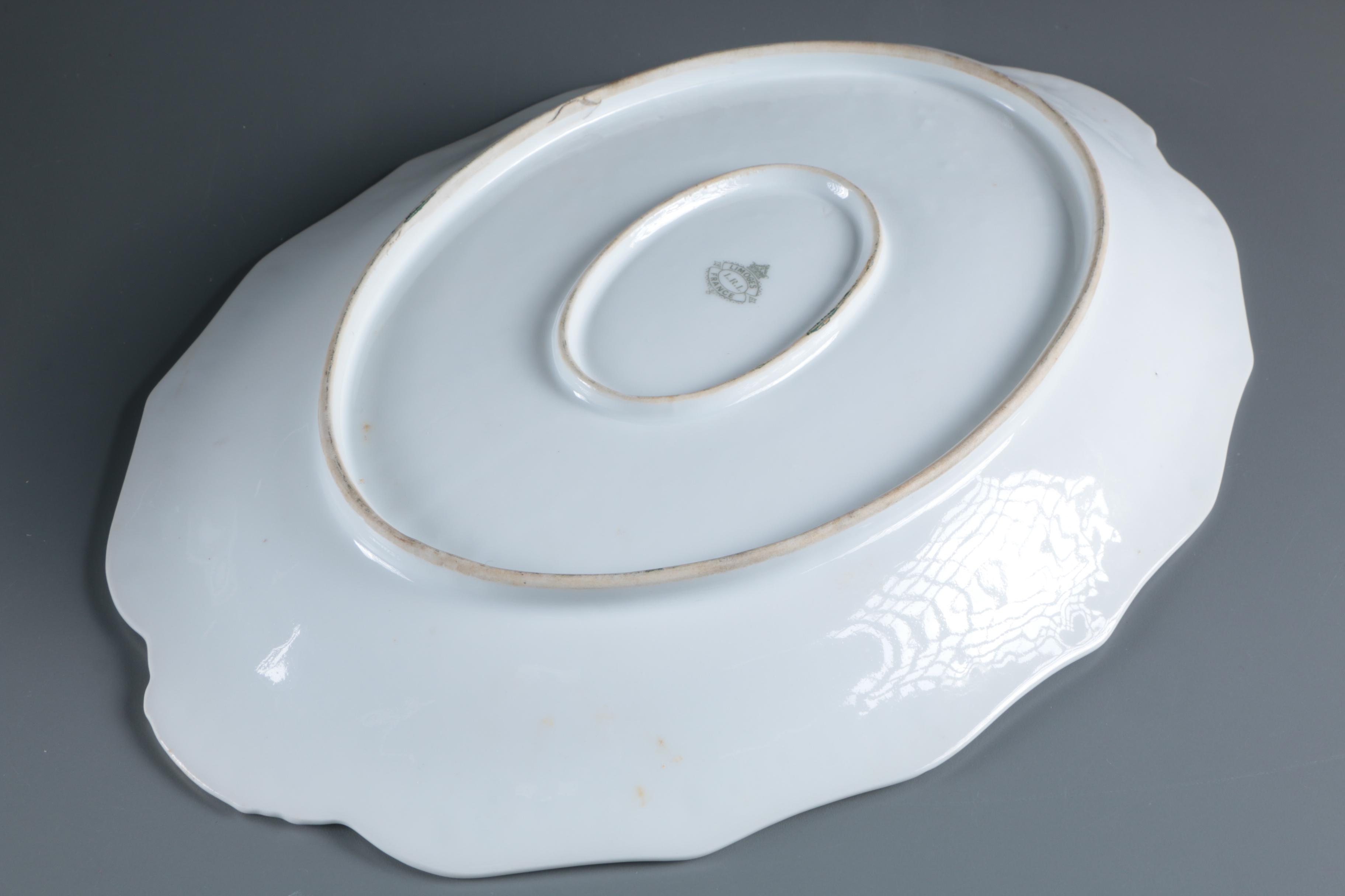 Vintage Lazeyras, Rosenfeld and Lehman Limoges Porcelain Soup Tureen and Platter