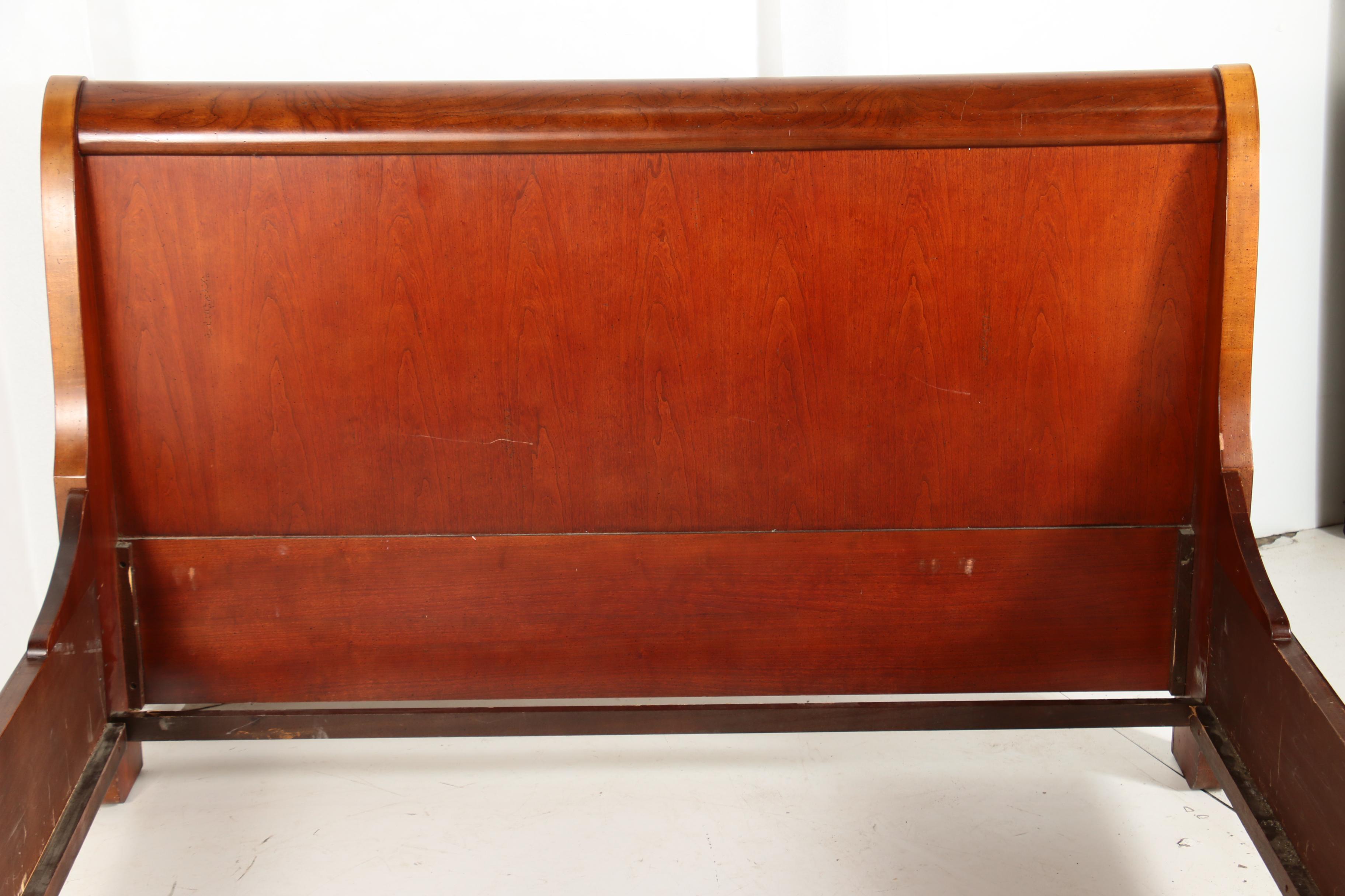 Louis Philippe Style Cherrywood Queen Size Bed Frame by National Mt. Airy