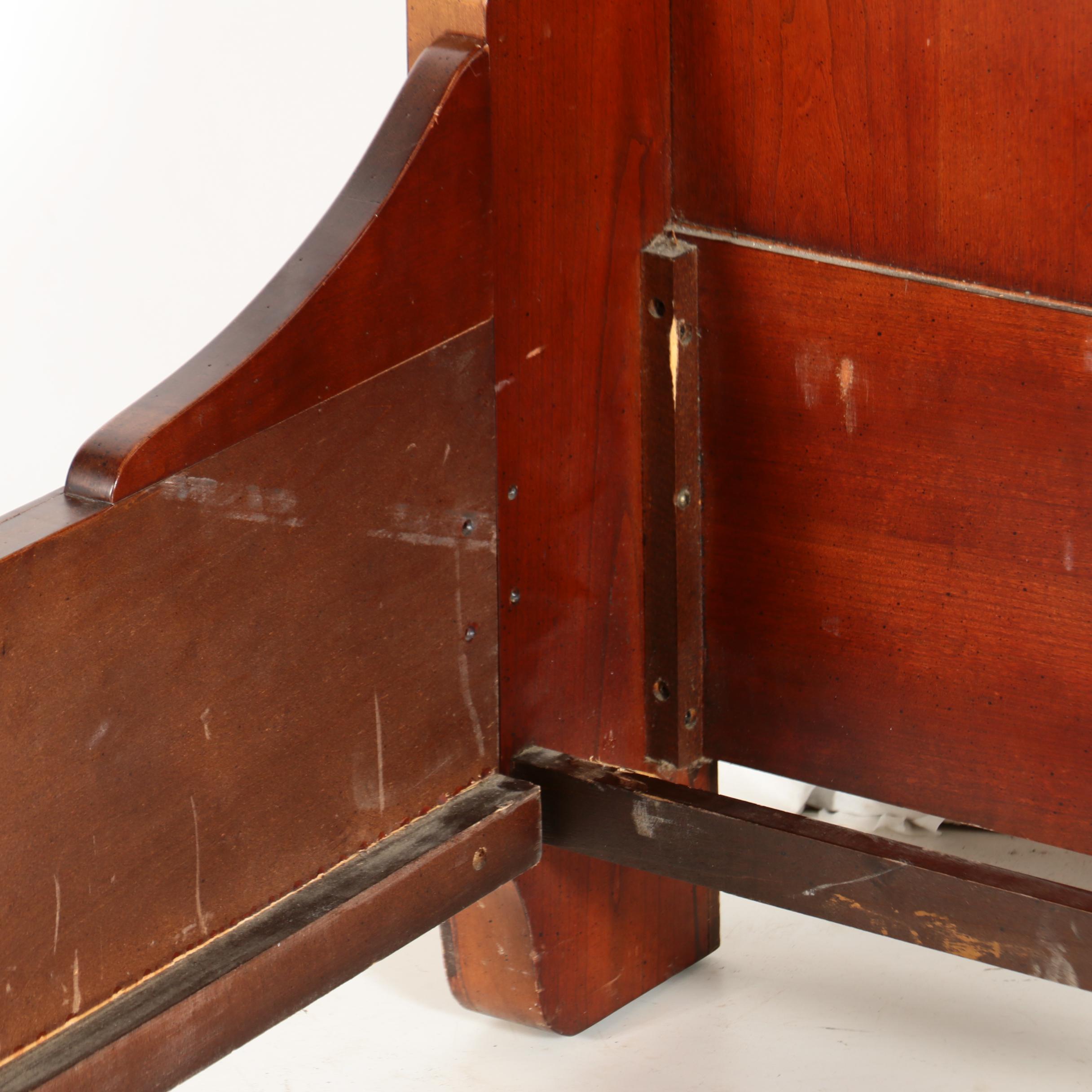 Louis Philippe Style Cherrywood Queen Size Bed Frame by National Mt. Airy