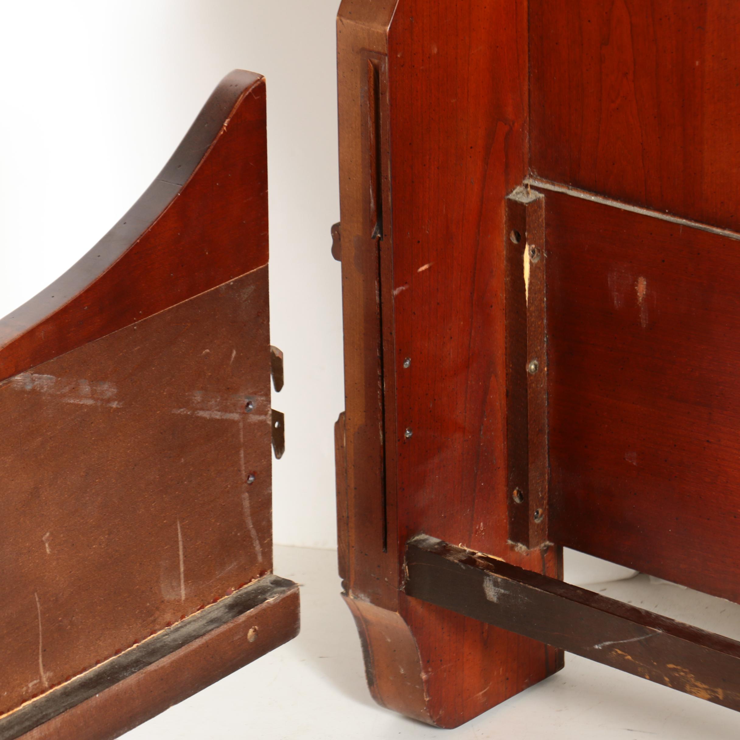 Louis Philippe Style Cherrywood Queen Size Bed Frame by National Mt. Airy
