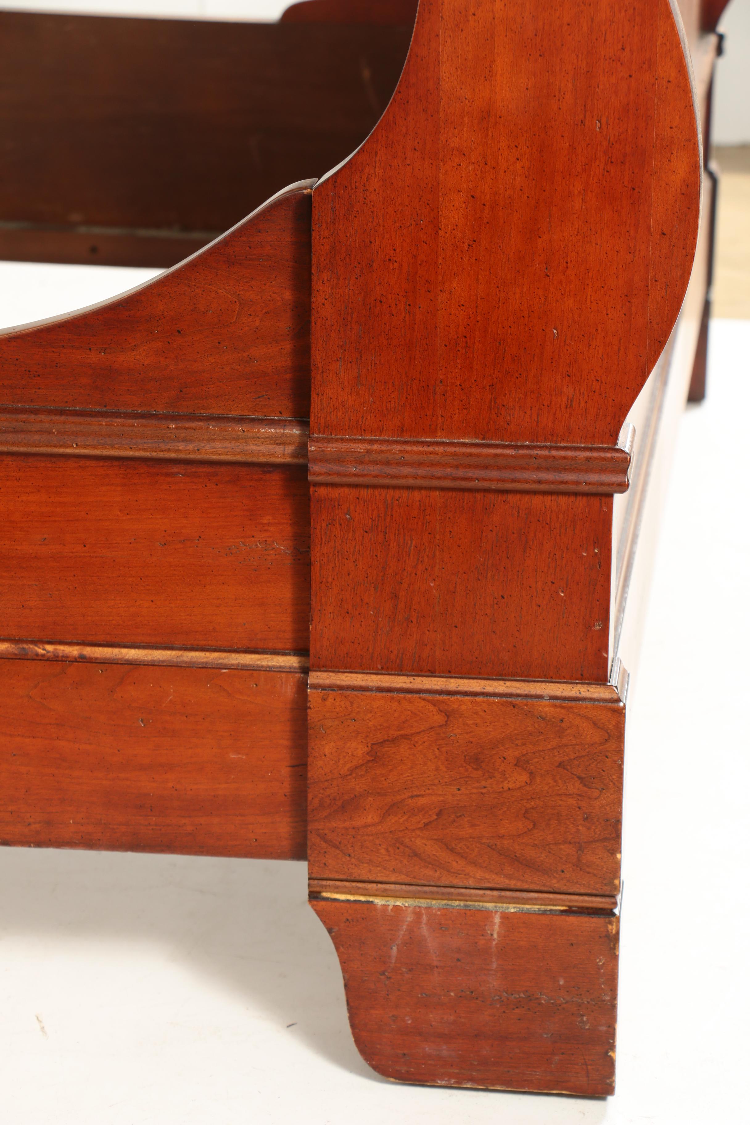 Louis Philippe Style Cherrywood Queen Size Bed Frame by National Mt. Airy