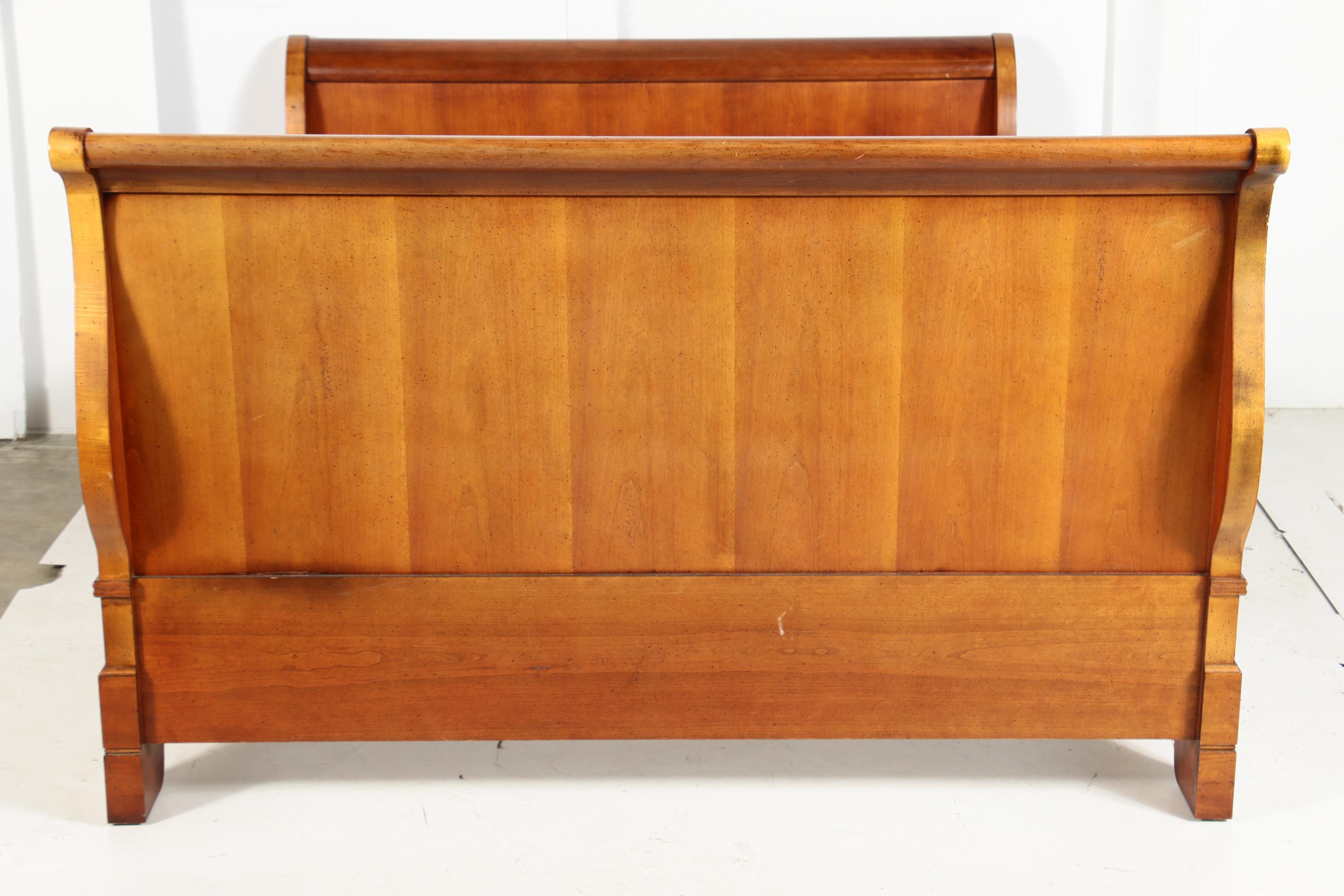 Louis Philippe Style Cherrywood Queen Size Bed Frame by National Mt. Airy