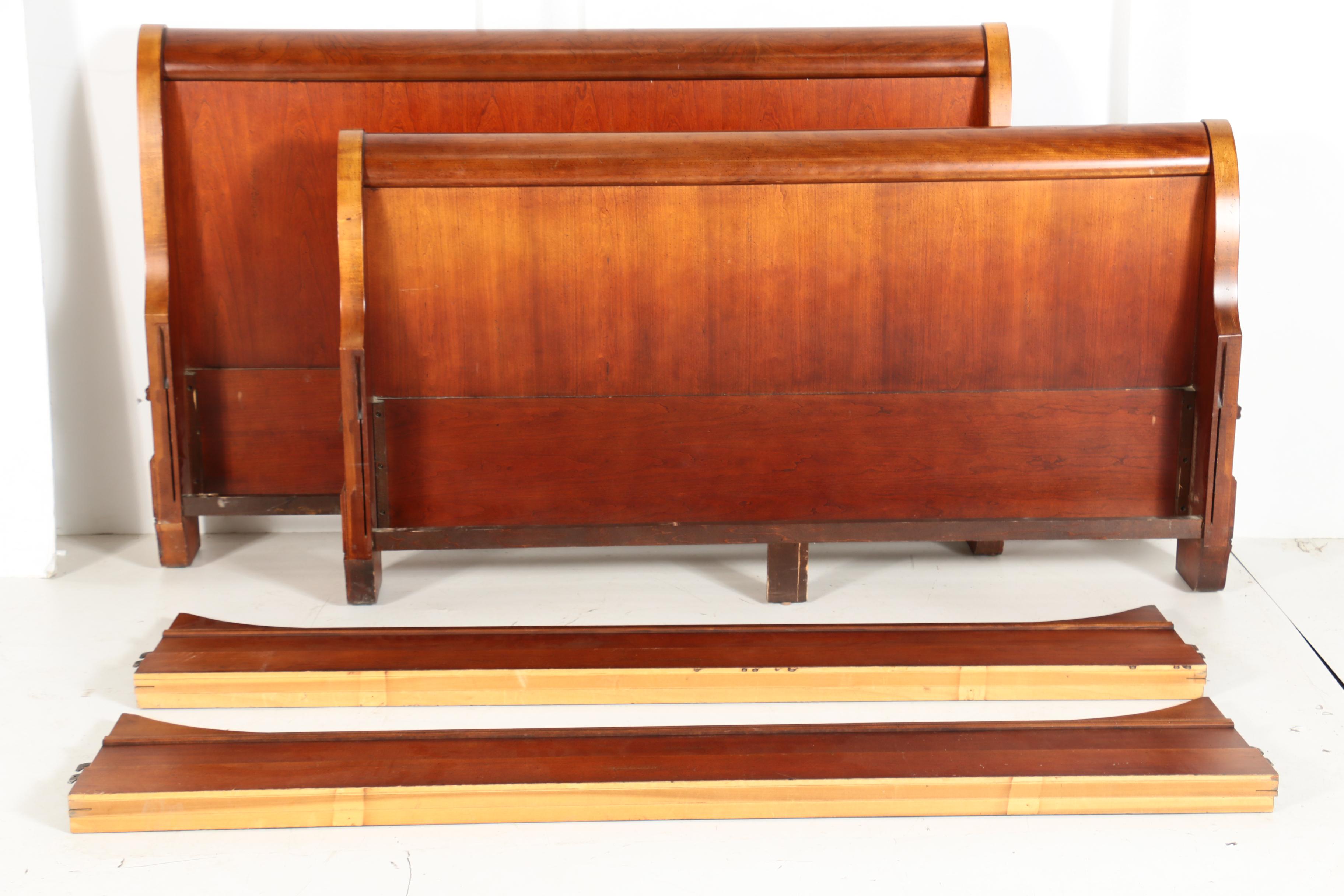 Louis Philippe Style Cherrywood Queen Size Bed Frame by National Mt. Airy