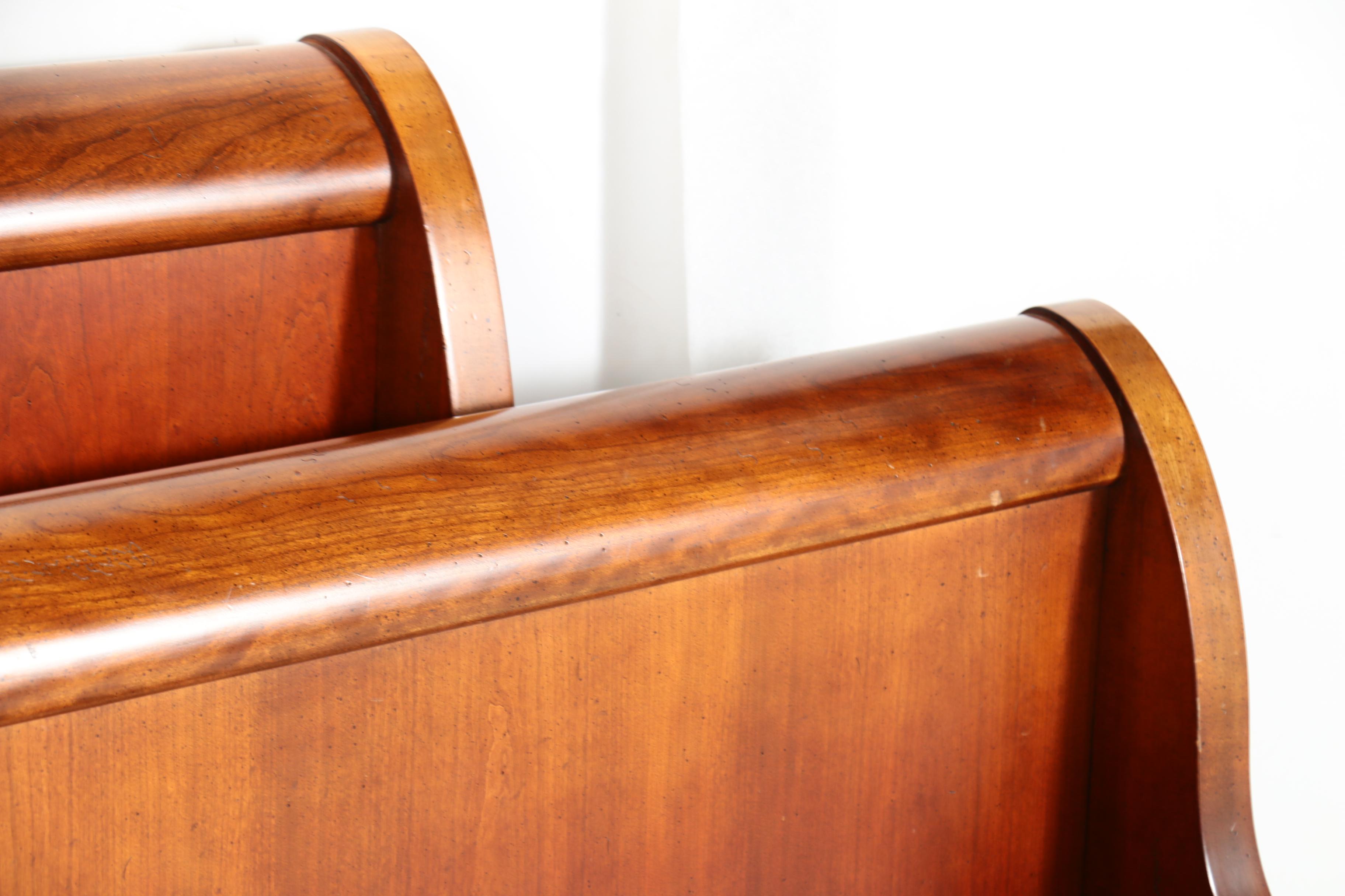 Louis Philippe Style Cherrywood Queen Size Bed Frame by National Mt. Airy