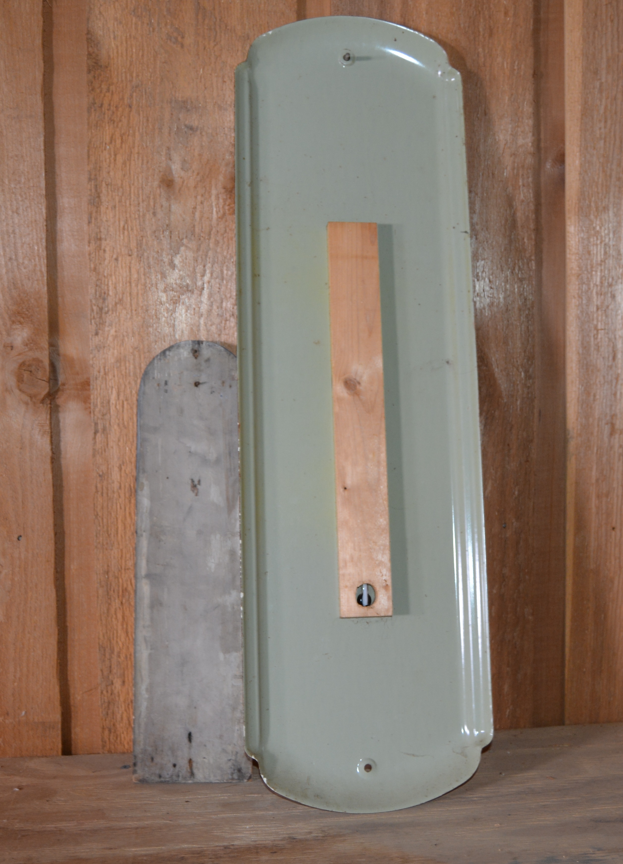 M&M Mars and John H. Bade Metal Wall Thermometers