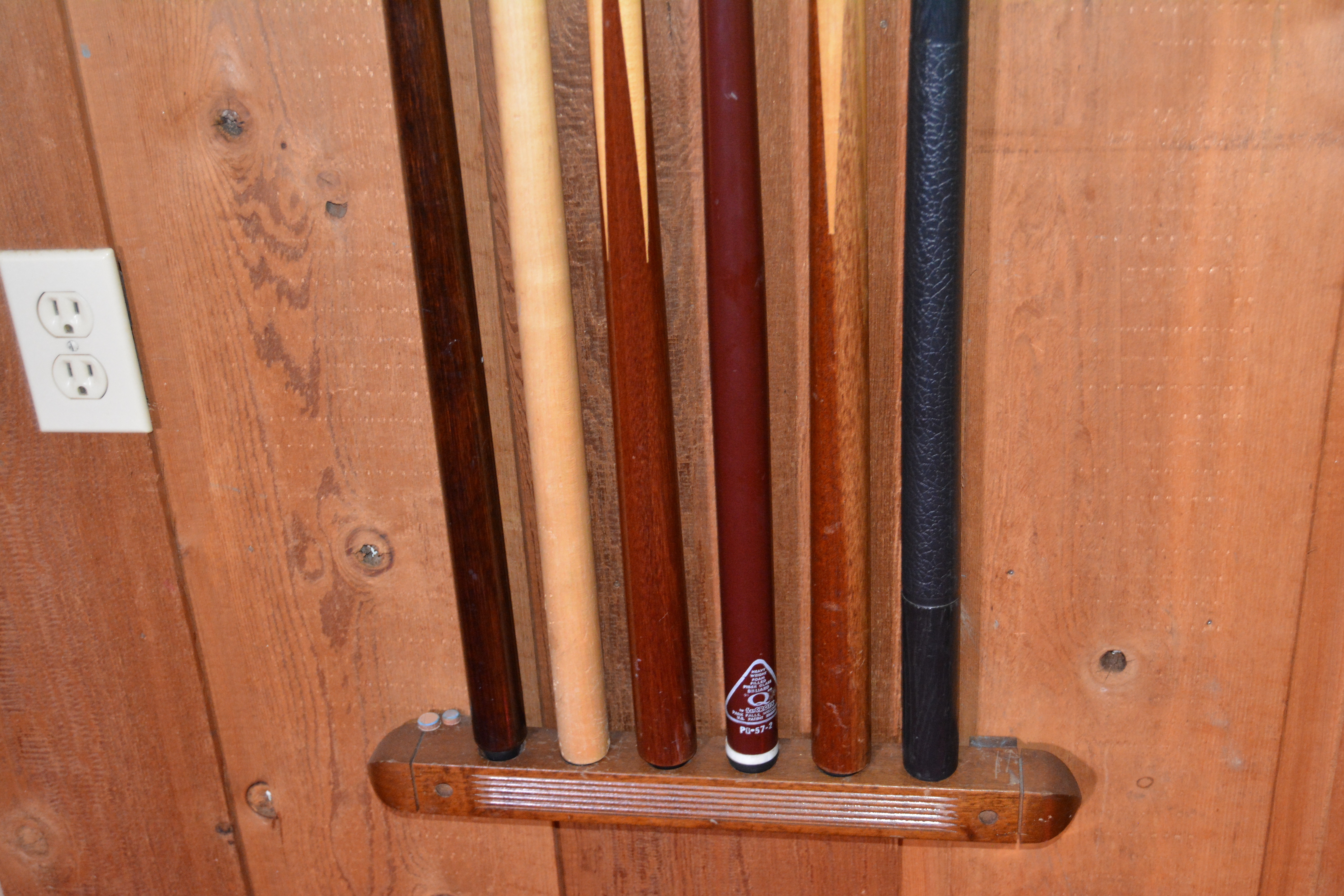 Vintage Brunswick Billiards Table with Accessories