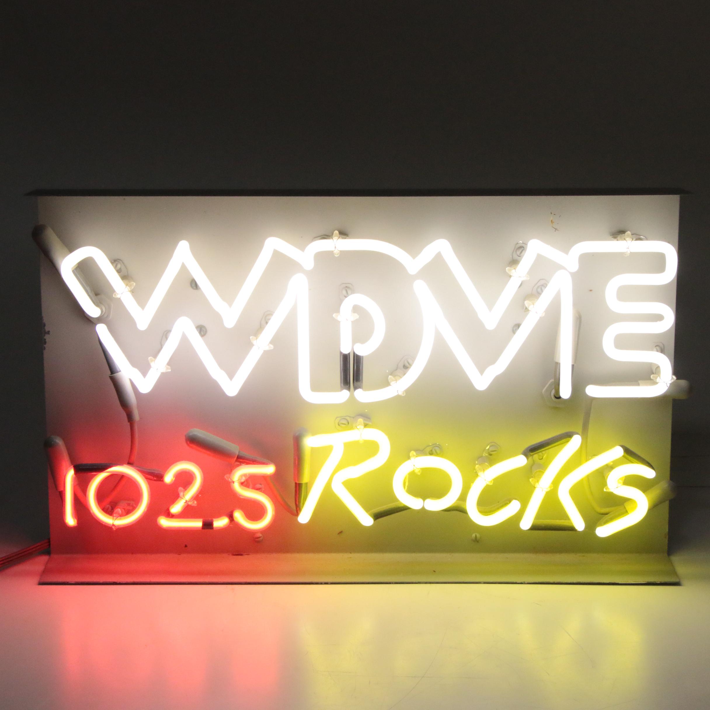 102.5 WDVE Pittsburgh Neon Radio Station Sign by Trasco