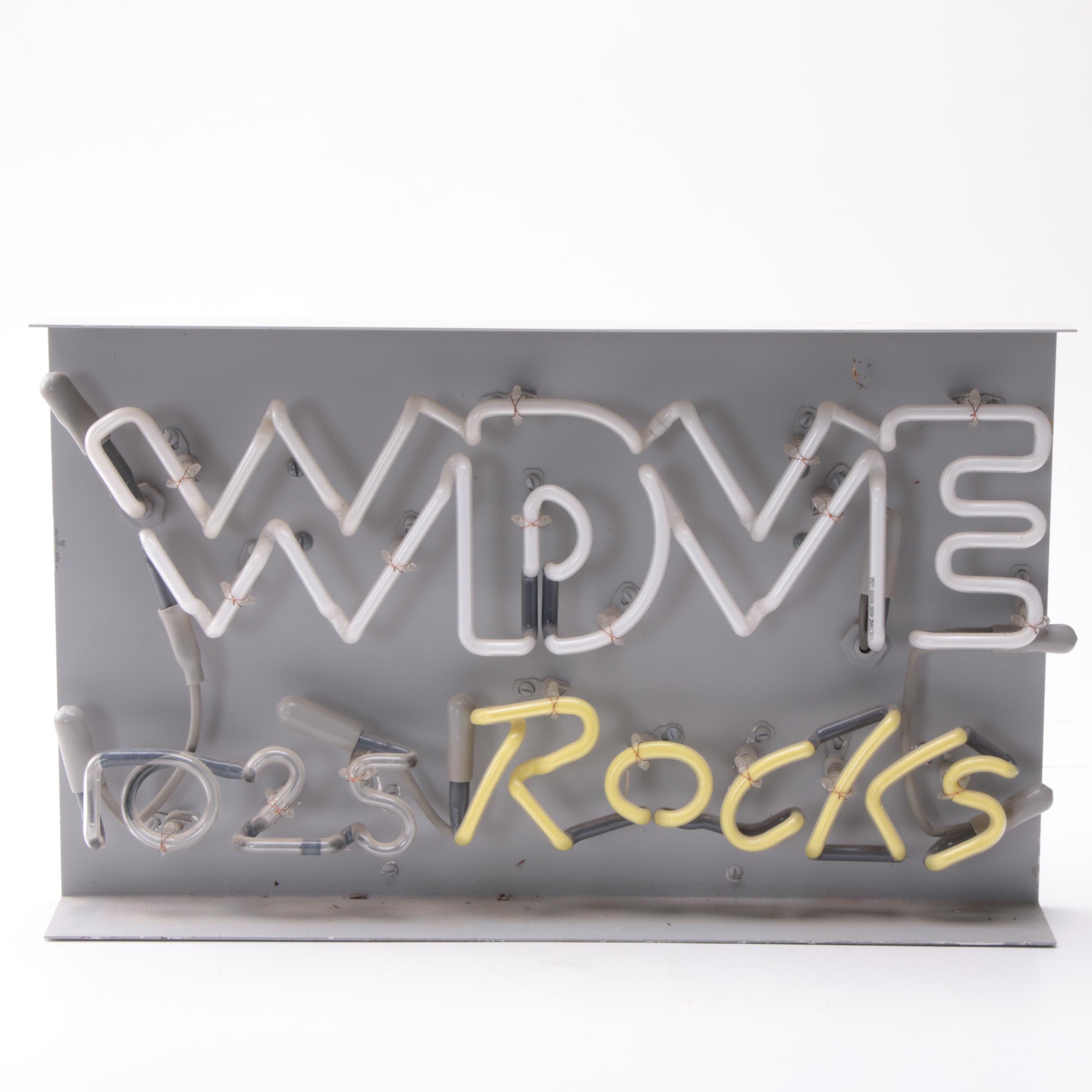102.5 WDVE Pittsburgh Neon Radio Station Sign by Trasco