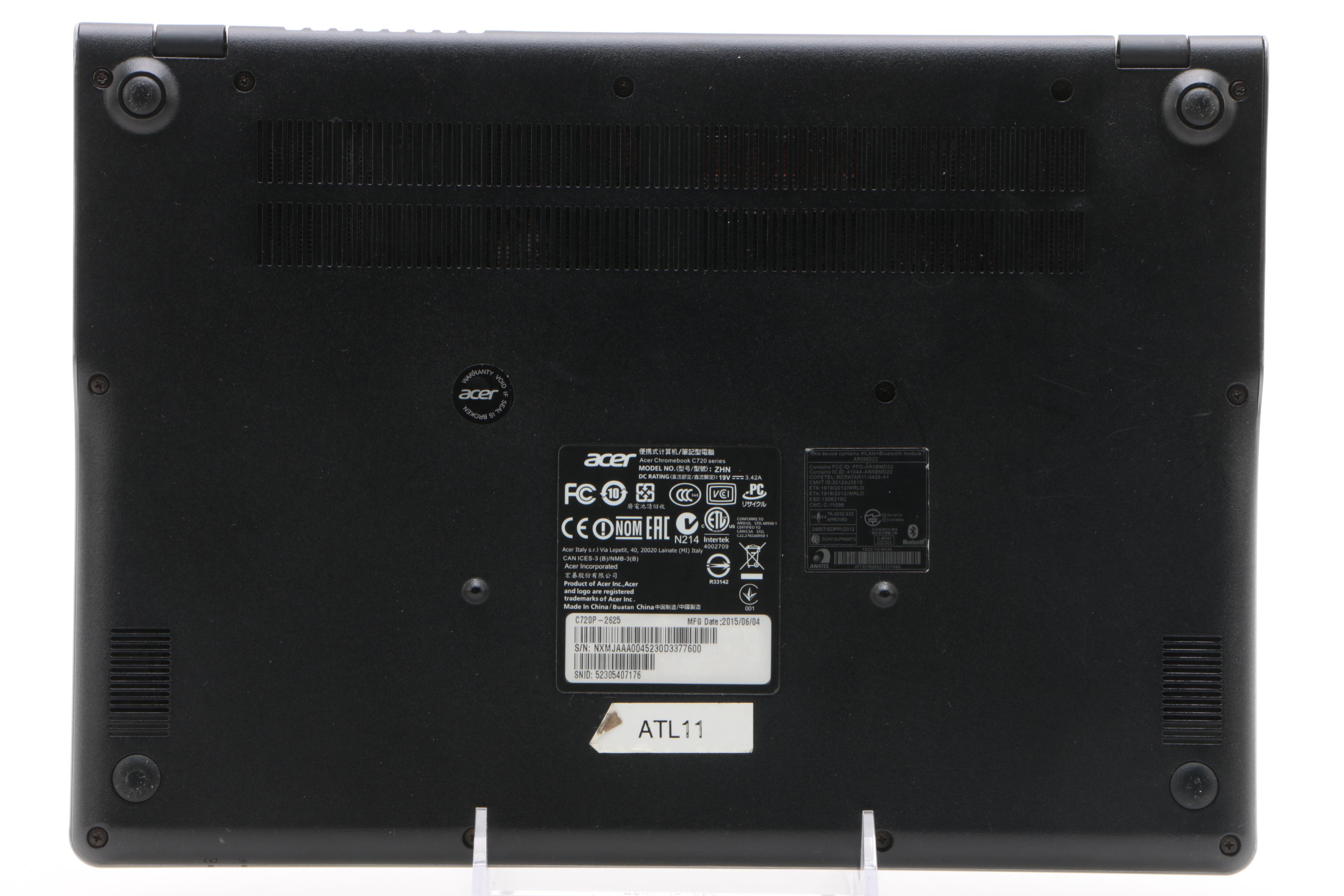 Acer Chromebook Laptop Computer with Touchscreen Display