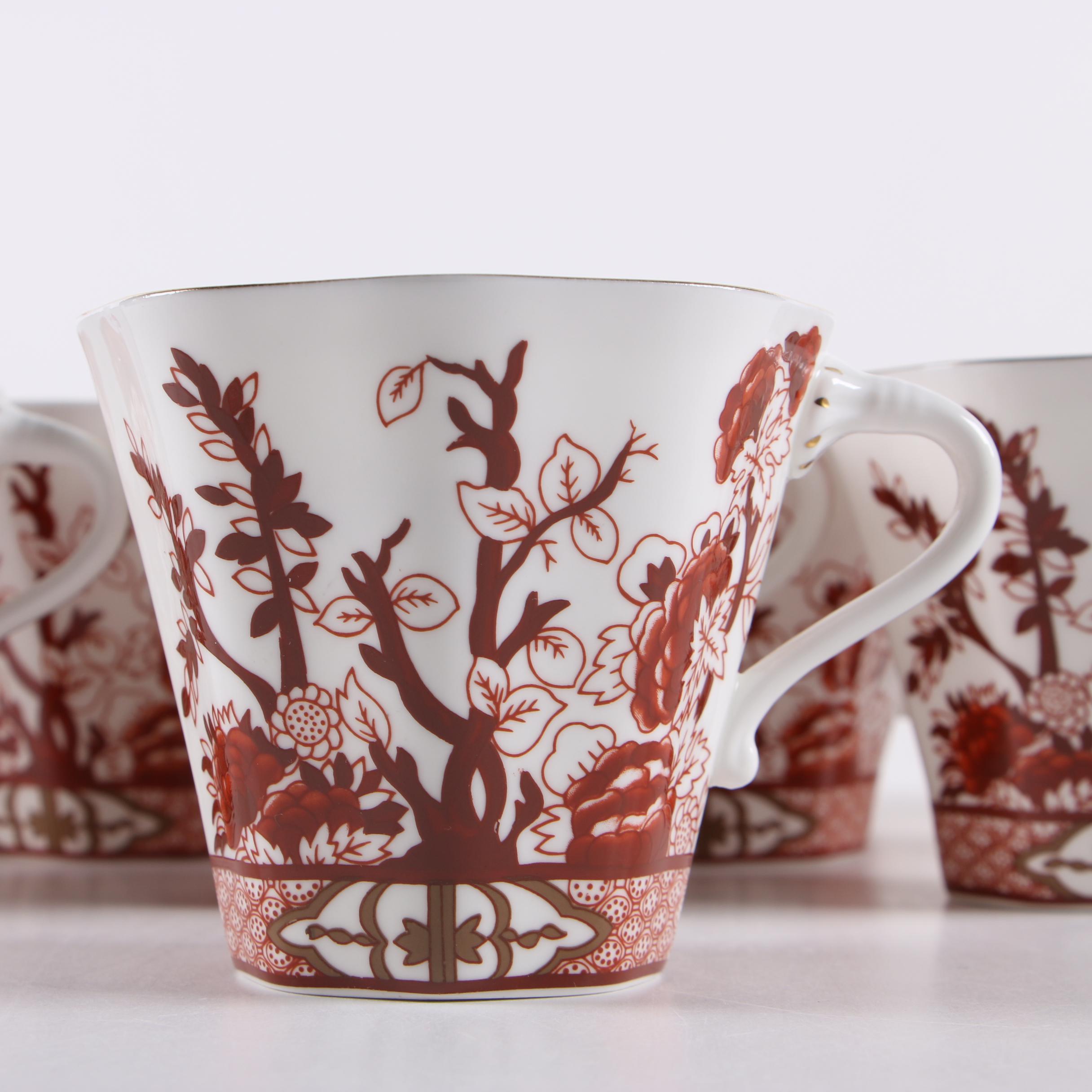Coalport "Indian Tree Coral" Bone China Dinnerware Circa 1972-86